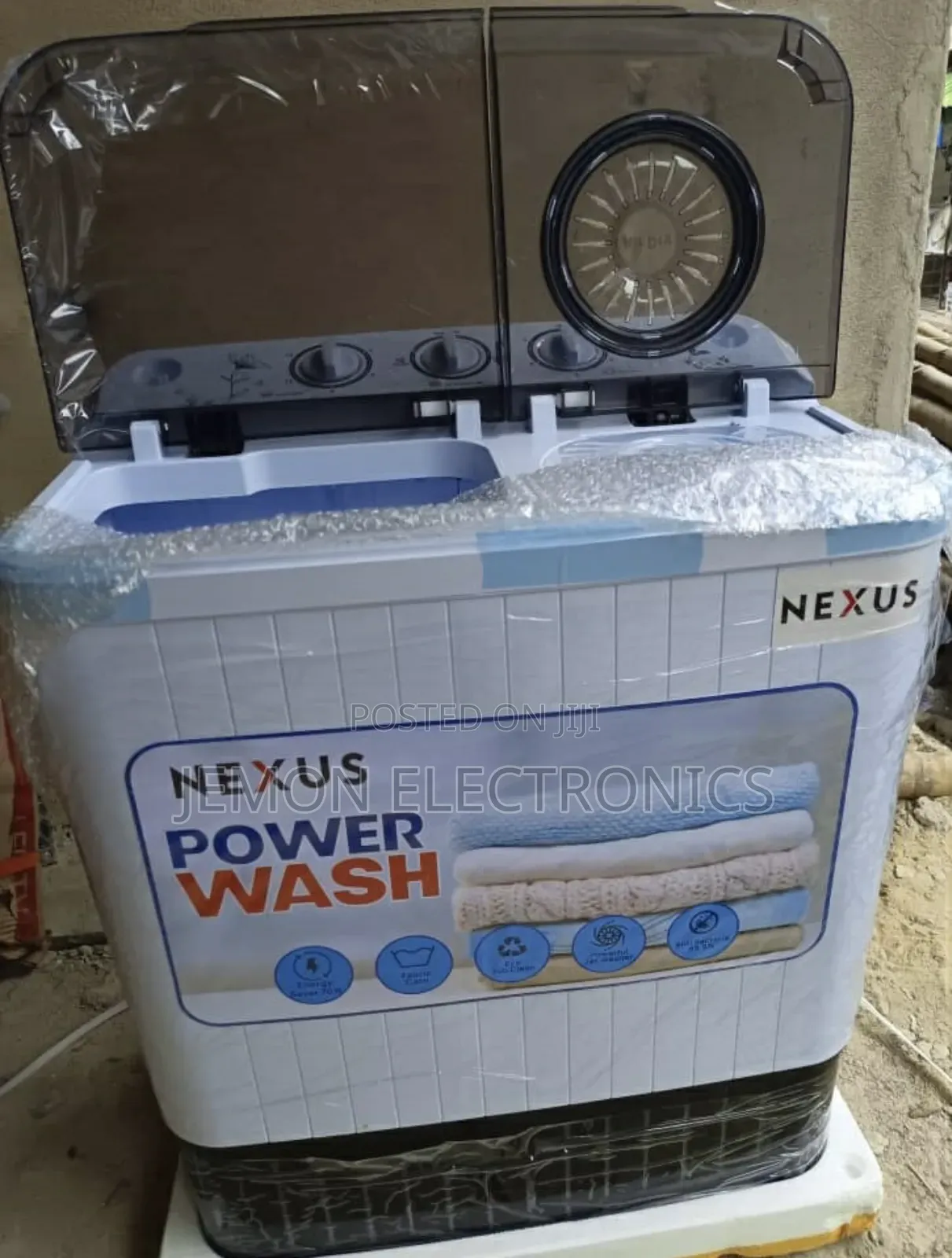 Nexus 5kg Semi-automatic Washing Machine – White