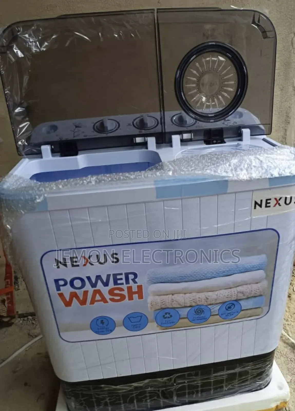 Nexus 5kg Semi-automatic Washing Machine – White