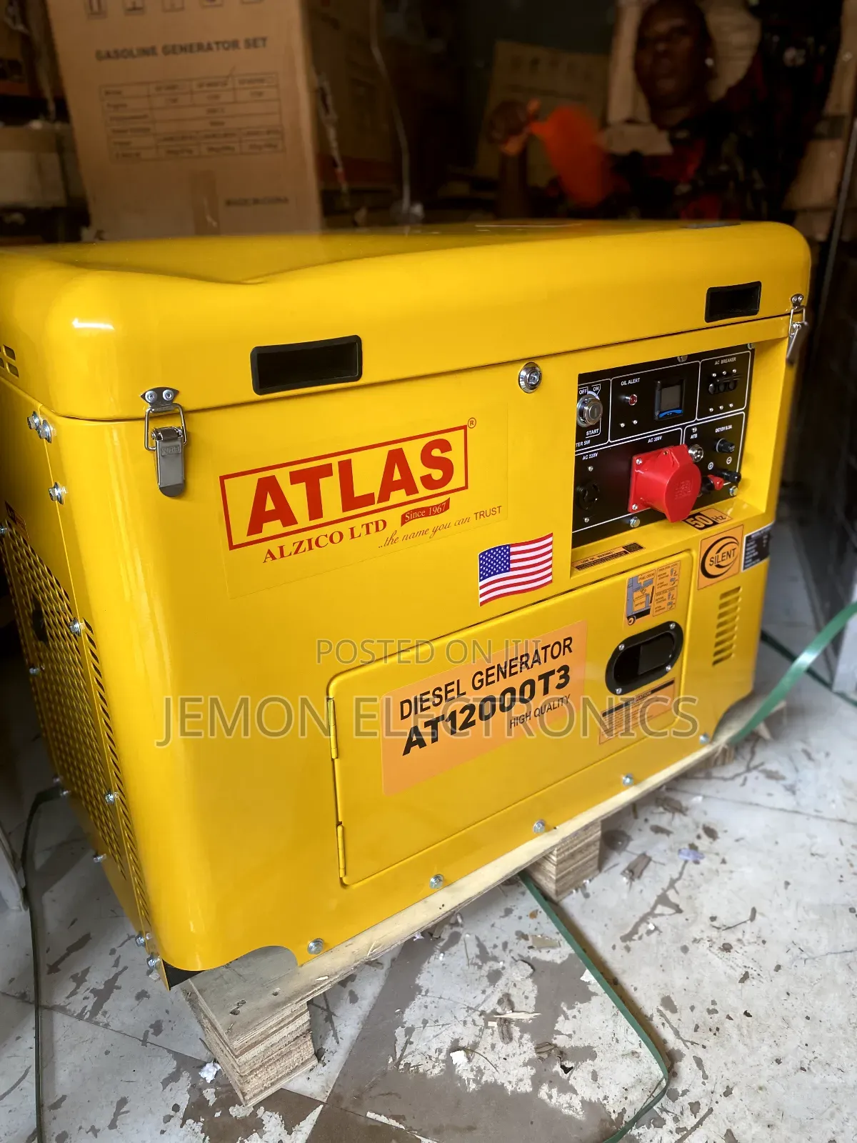 Atlas 12.5kva 3 Phase Silent Diesel Generator Set