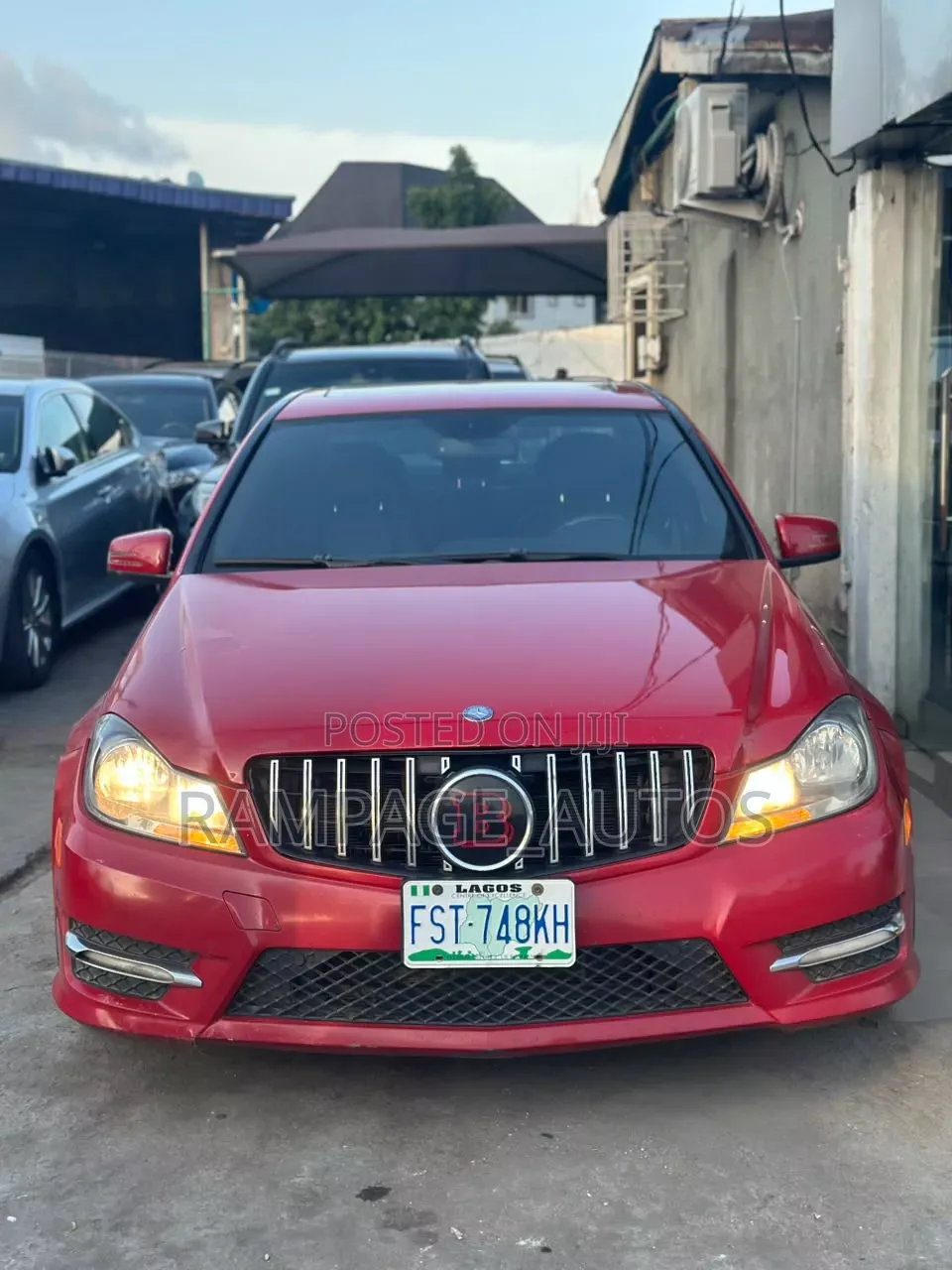 Mercedes-Benz C300 2012 Red