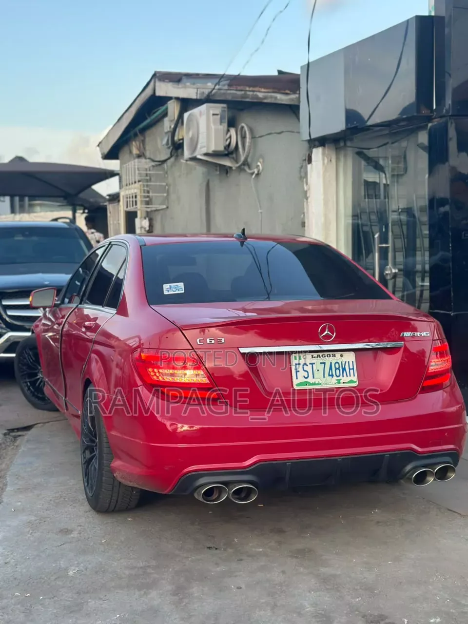 Mercedes-Benz C300 2012 Red