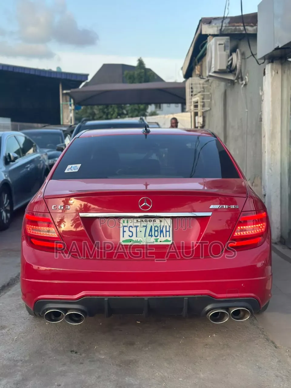Mercedes-Benz C300 2012 Red