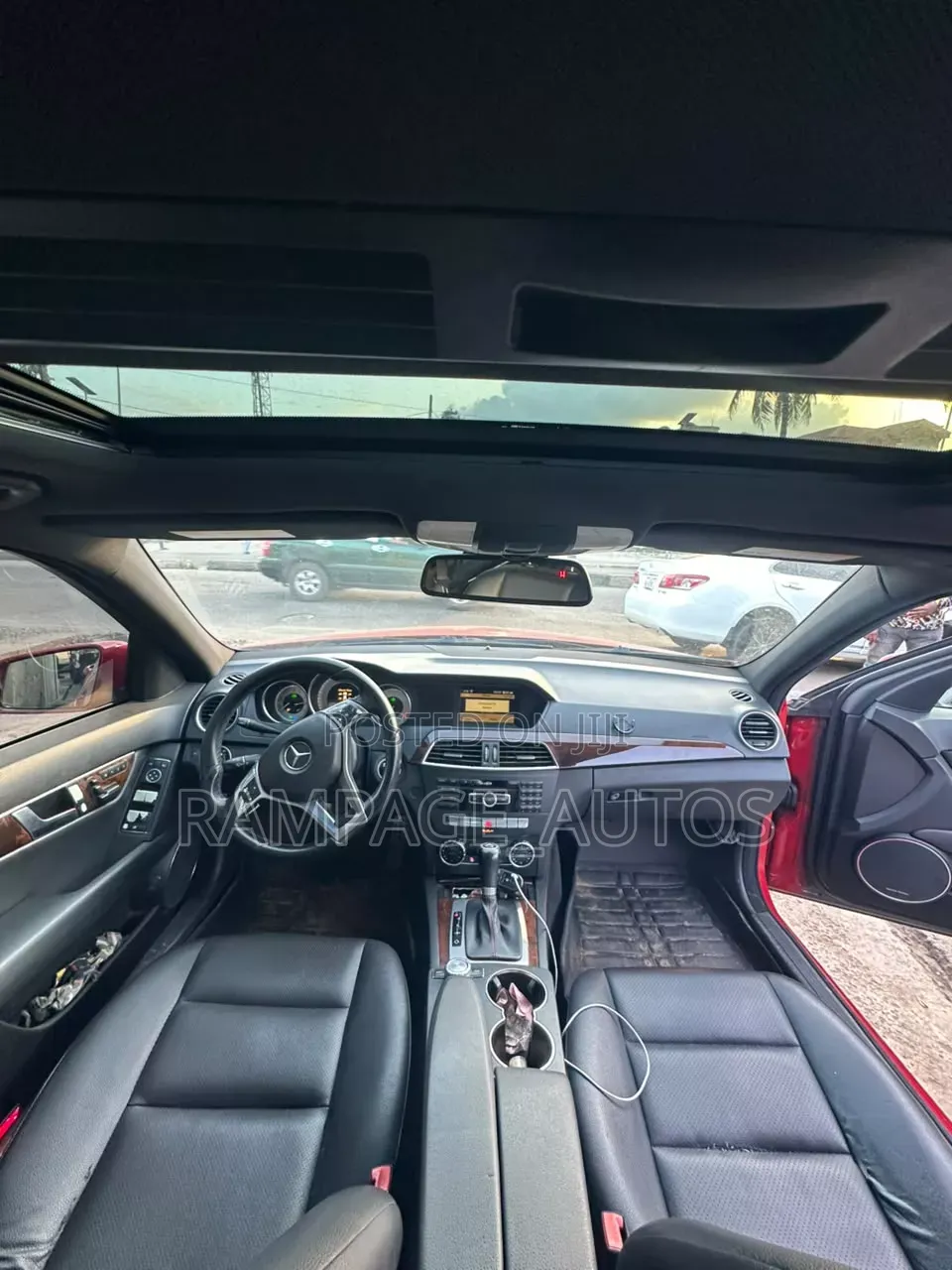 Mercedes-Benz C300 2012 Red