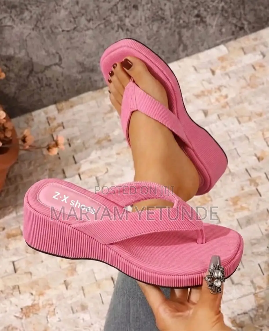 Fashion Luxury Zara Wedge Slippers
