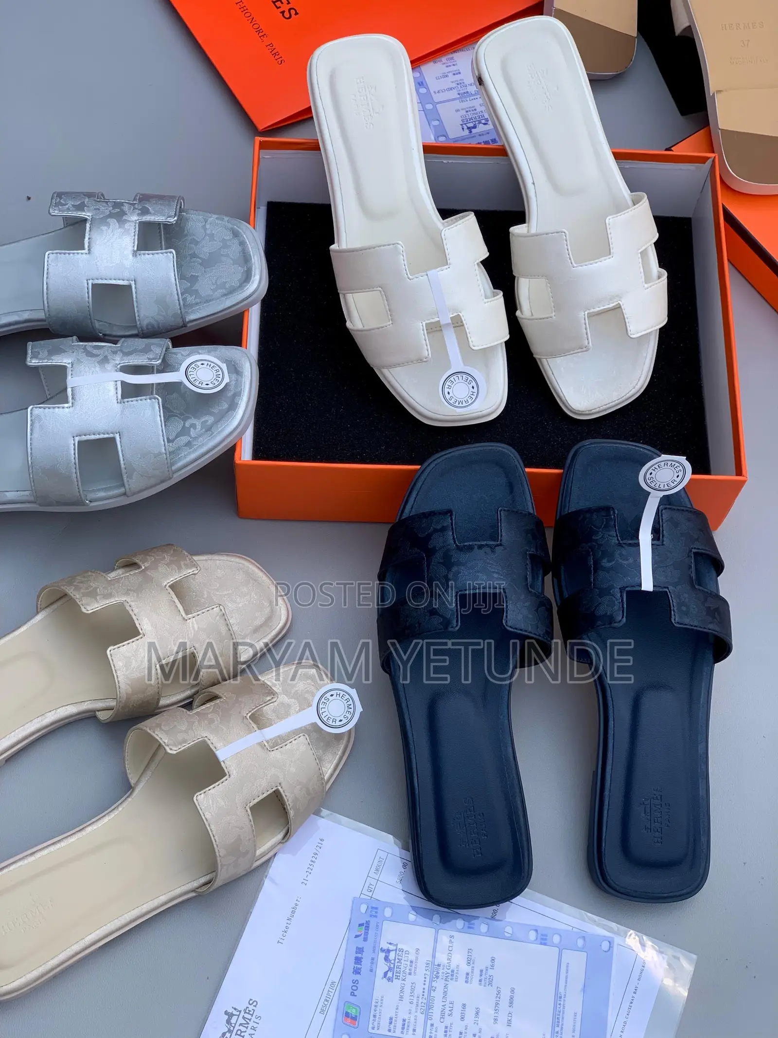 Luxury Damask Hermes Slippers