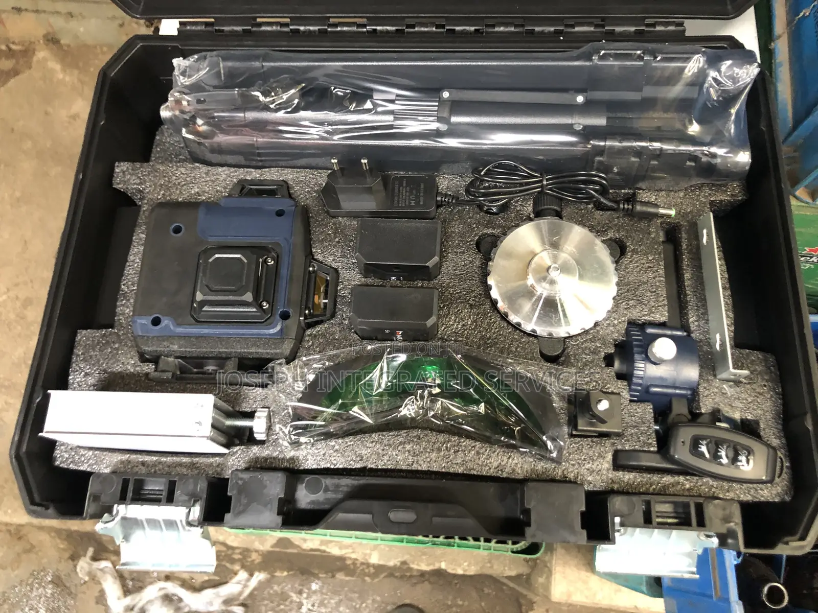 Complete 16-Line 4d Green Laser Level Kit