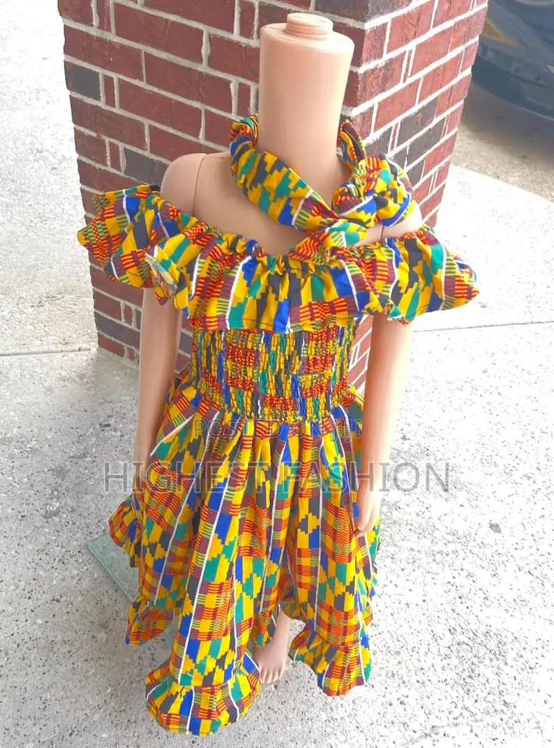Ankara Danshiki Kente Dress