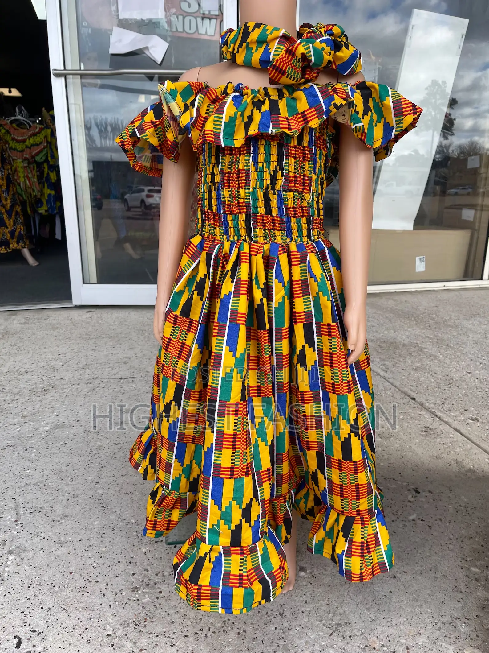 Ankara Danshiki Kente Dress