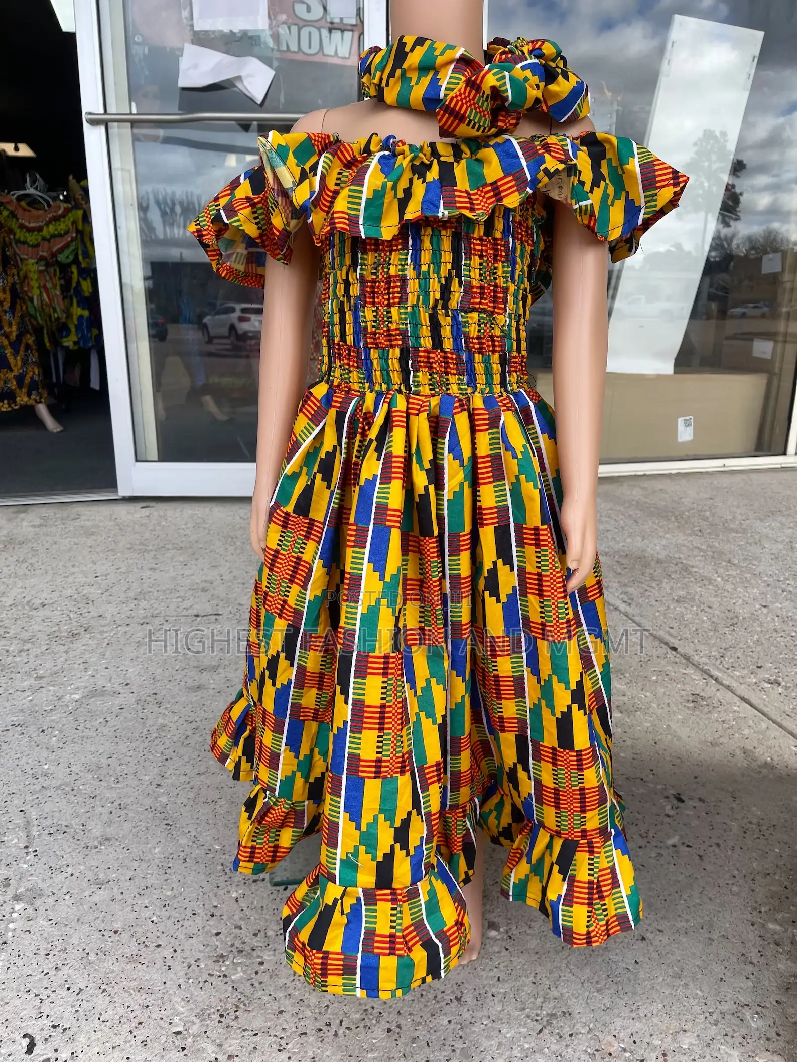Ankara Danshiki Kente Dress