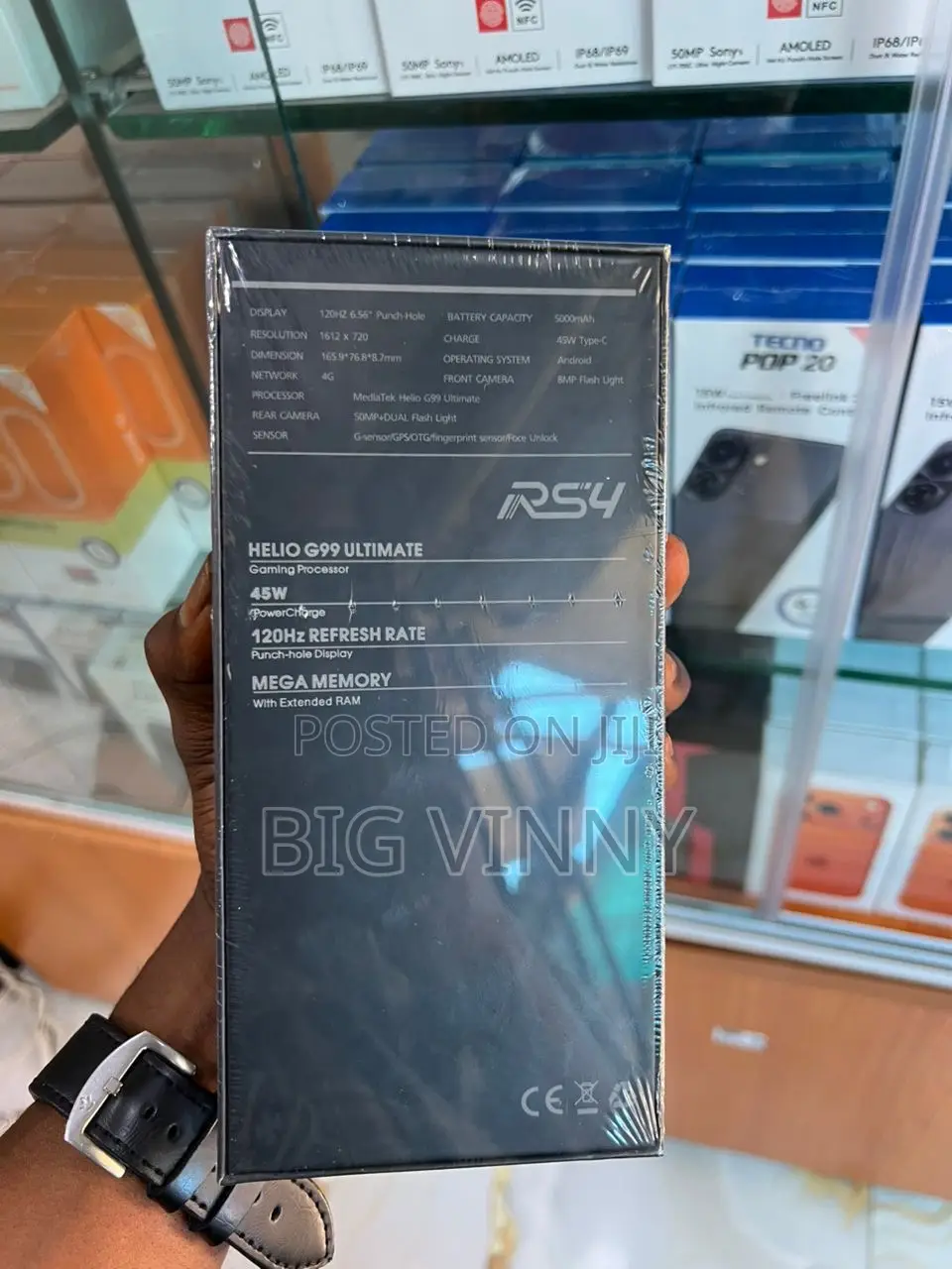 New Itel RS4 256 GB Black