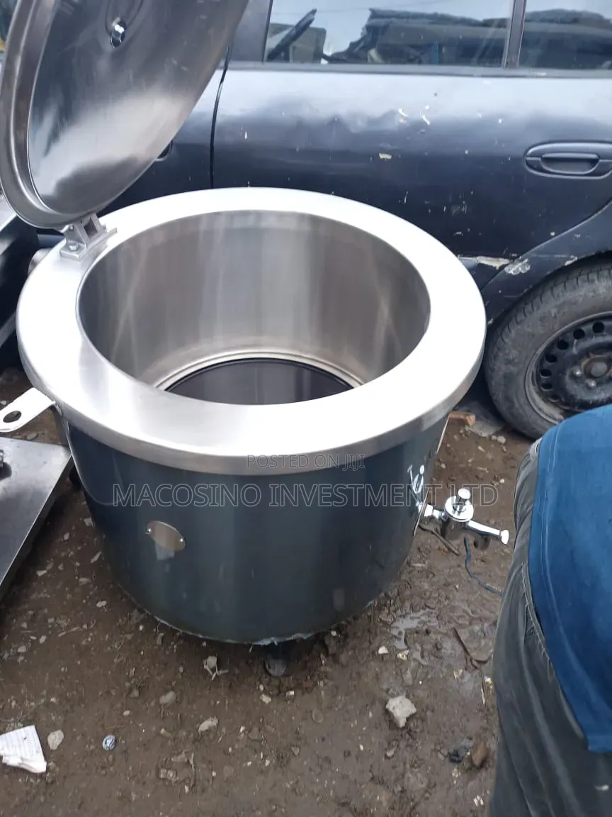 Commercial Large Scale Stainless Steel Boiling Steam-Jacked Kettle
