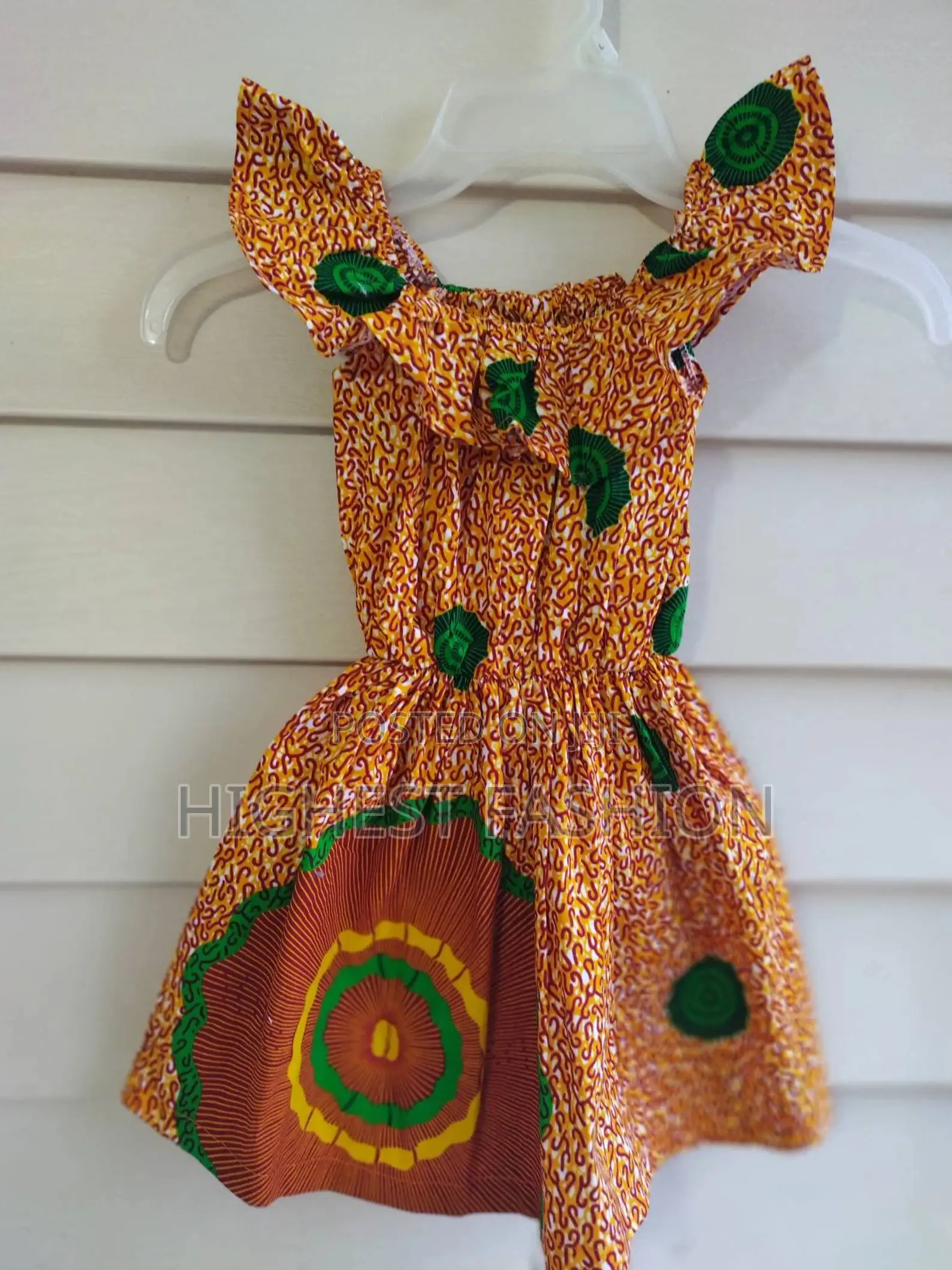 African Print Dress for Girls