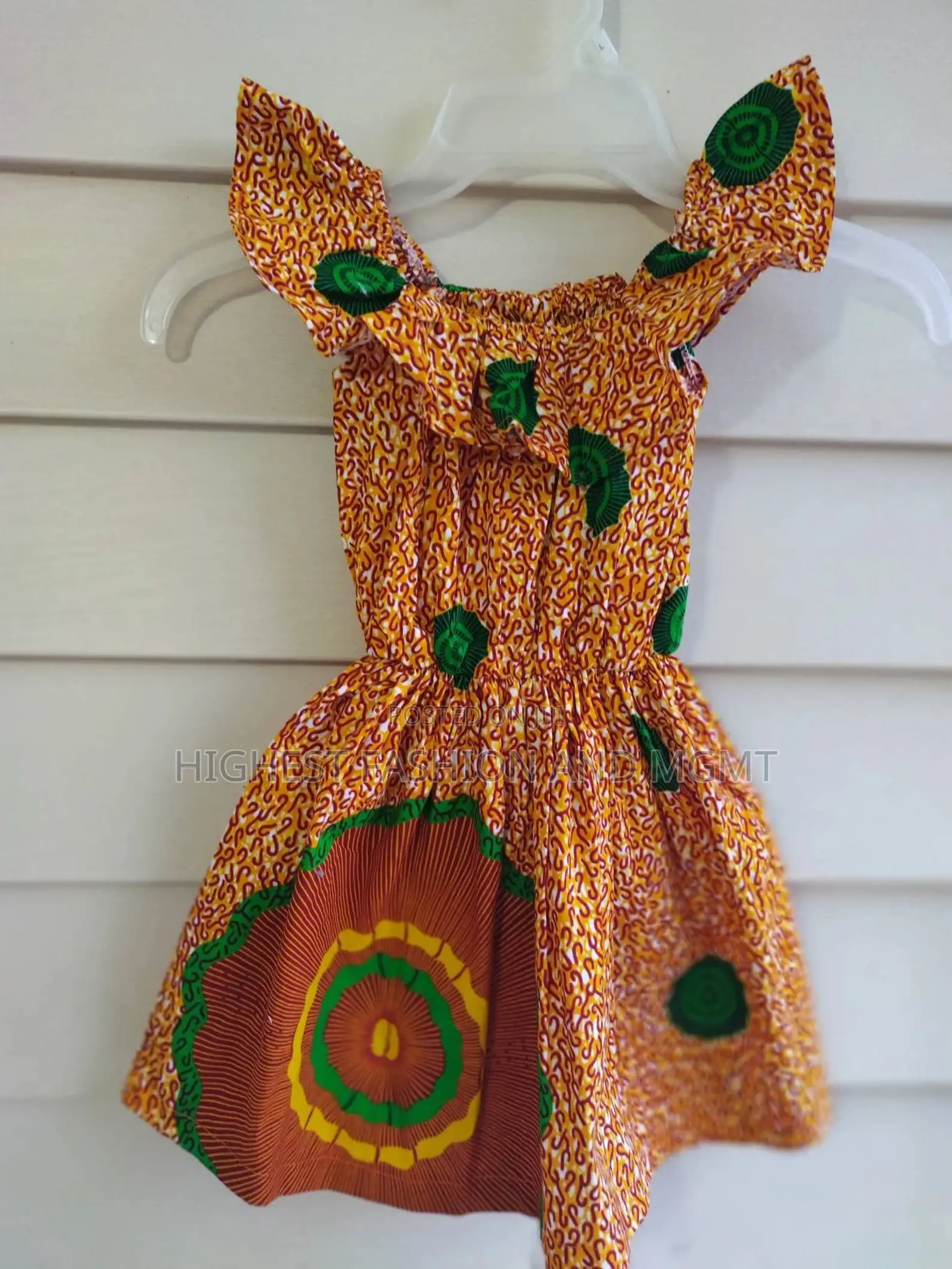 African Print Dress for Girls