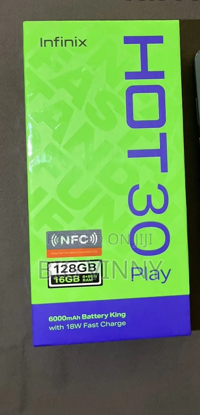 New Infinix Hot 30 Play 256 GB Black