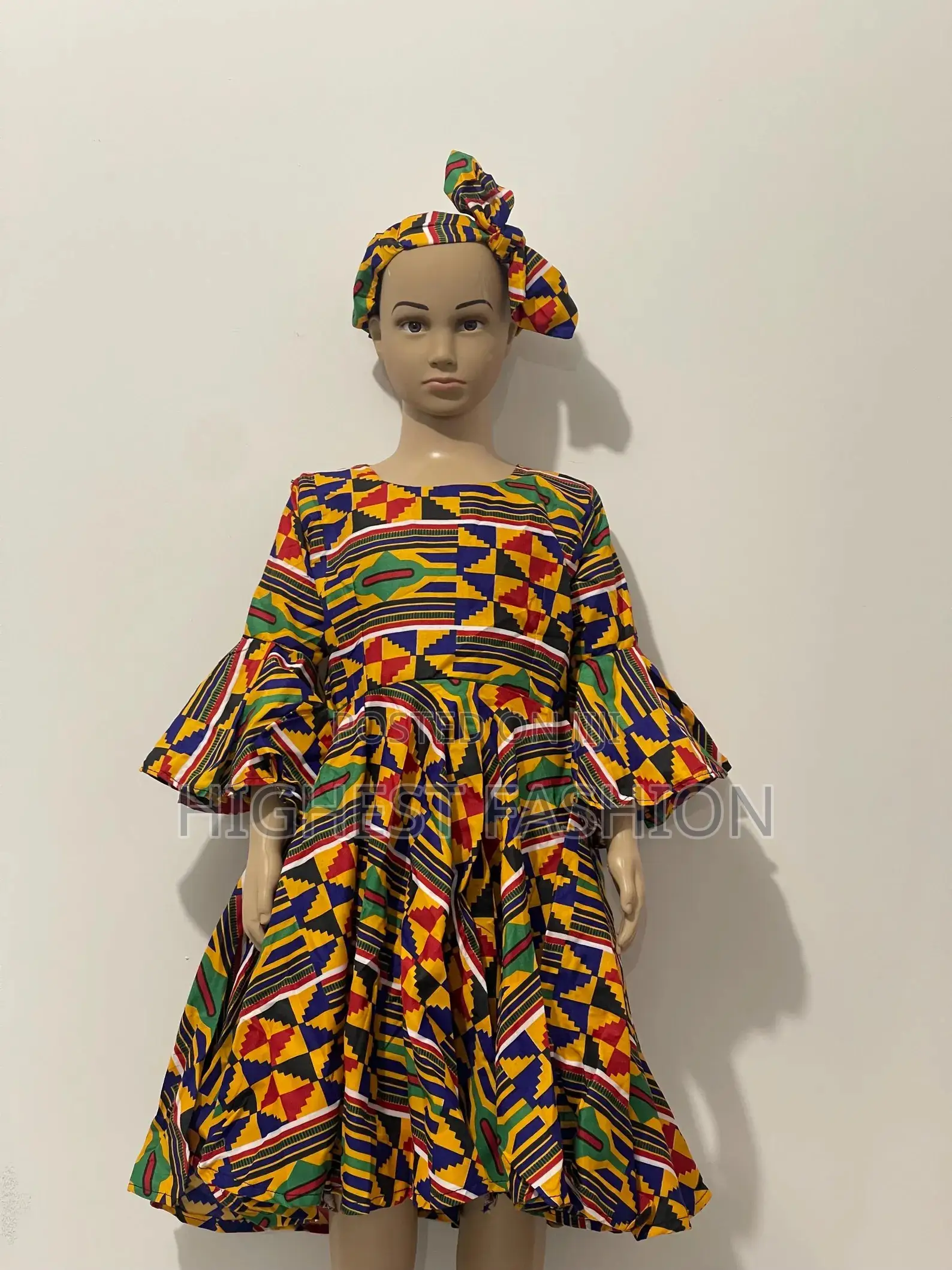 Kente Short Gown