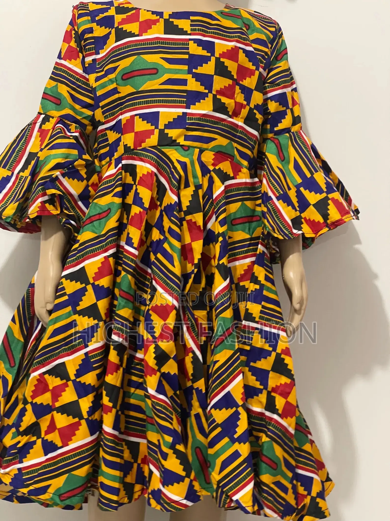 Kente Short Gown