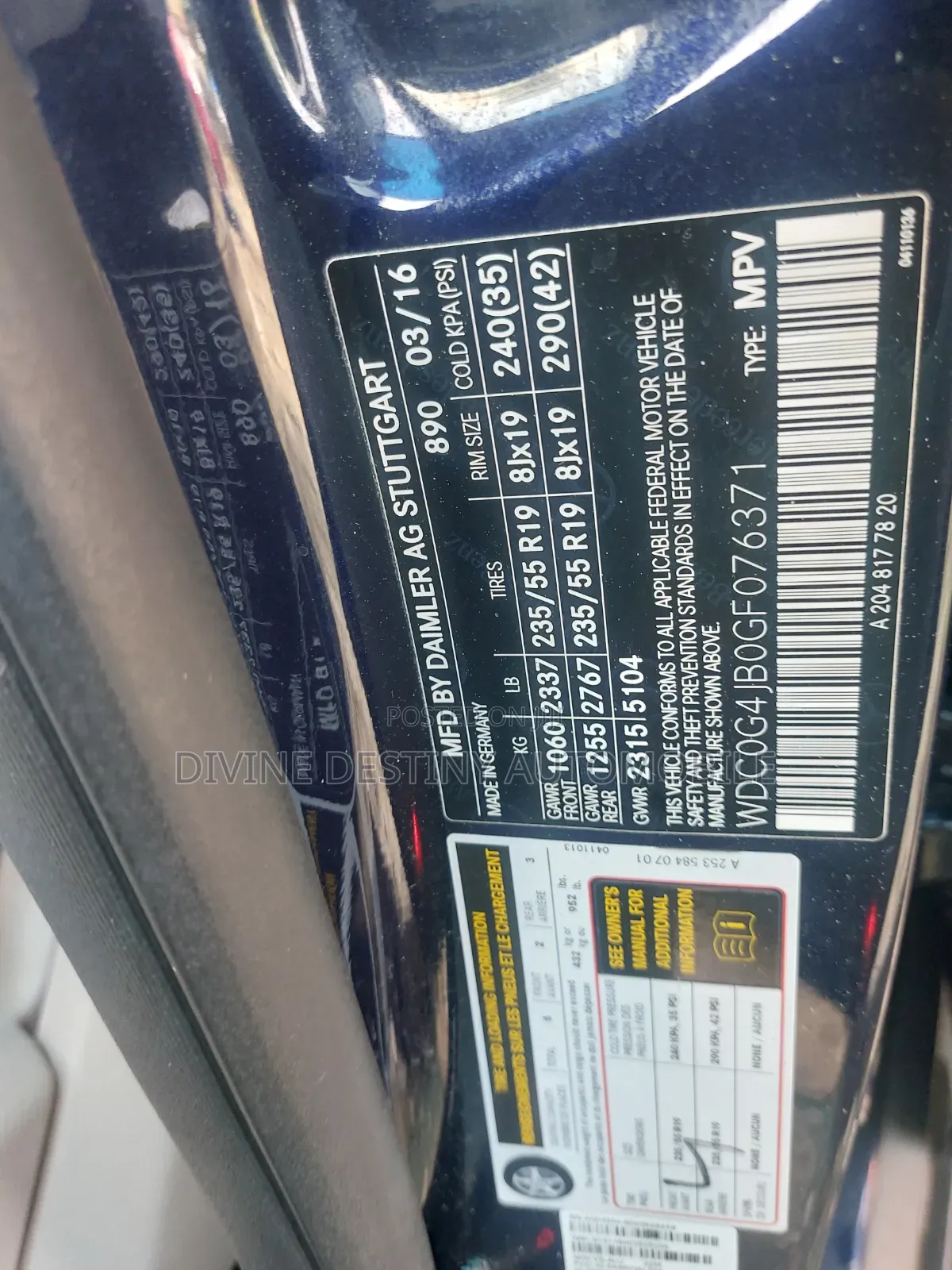 Mercedes-Benz GLC-Class 2016 Blue