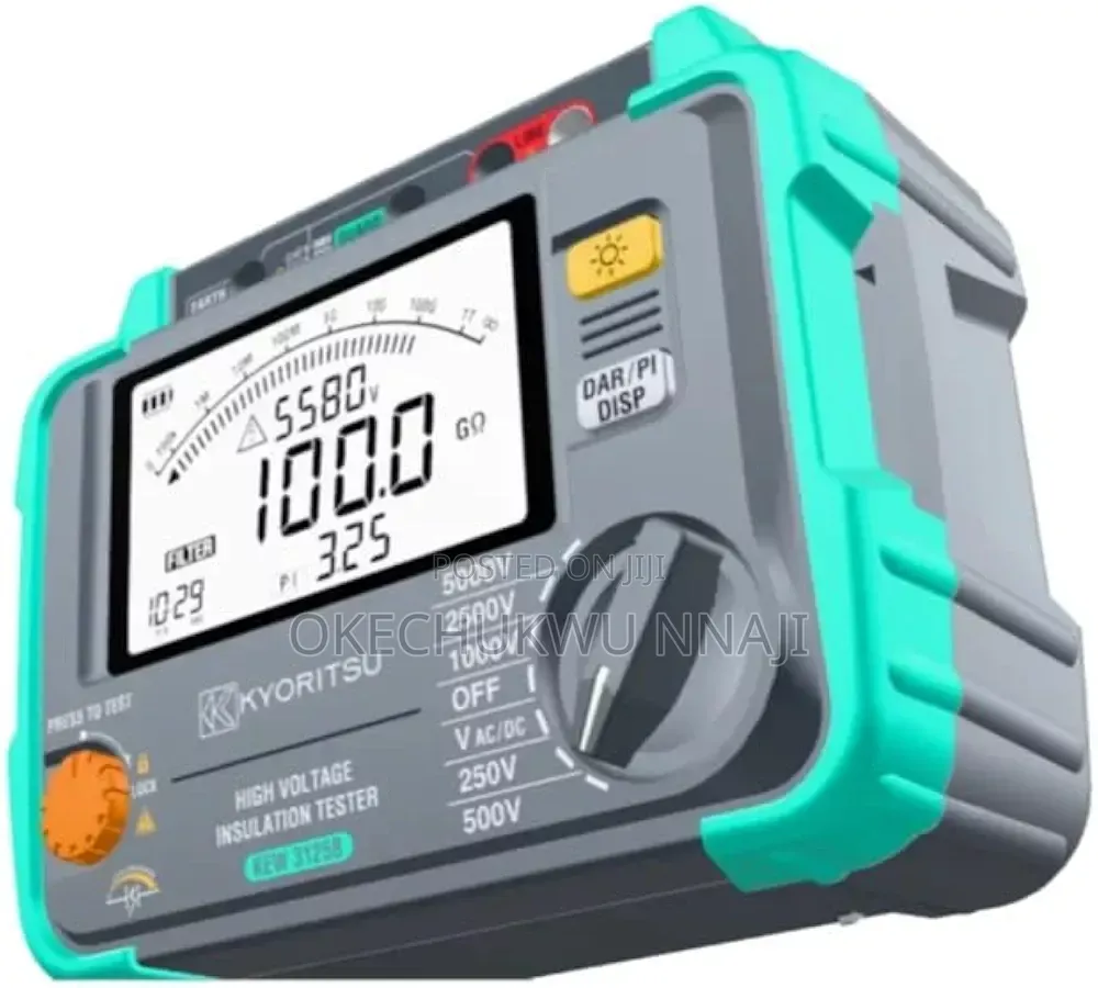 Kyoritsu Kew 3125b Digital High Volt Insulation Tester, 250v to 5000v