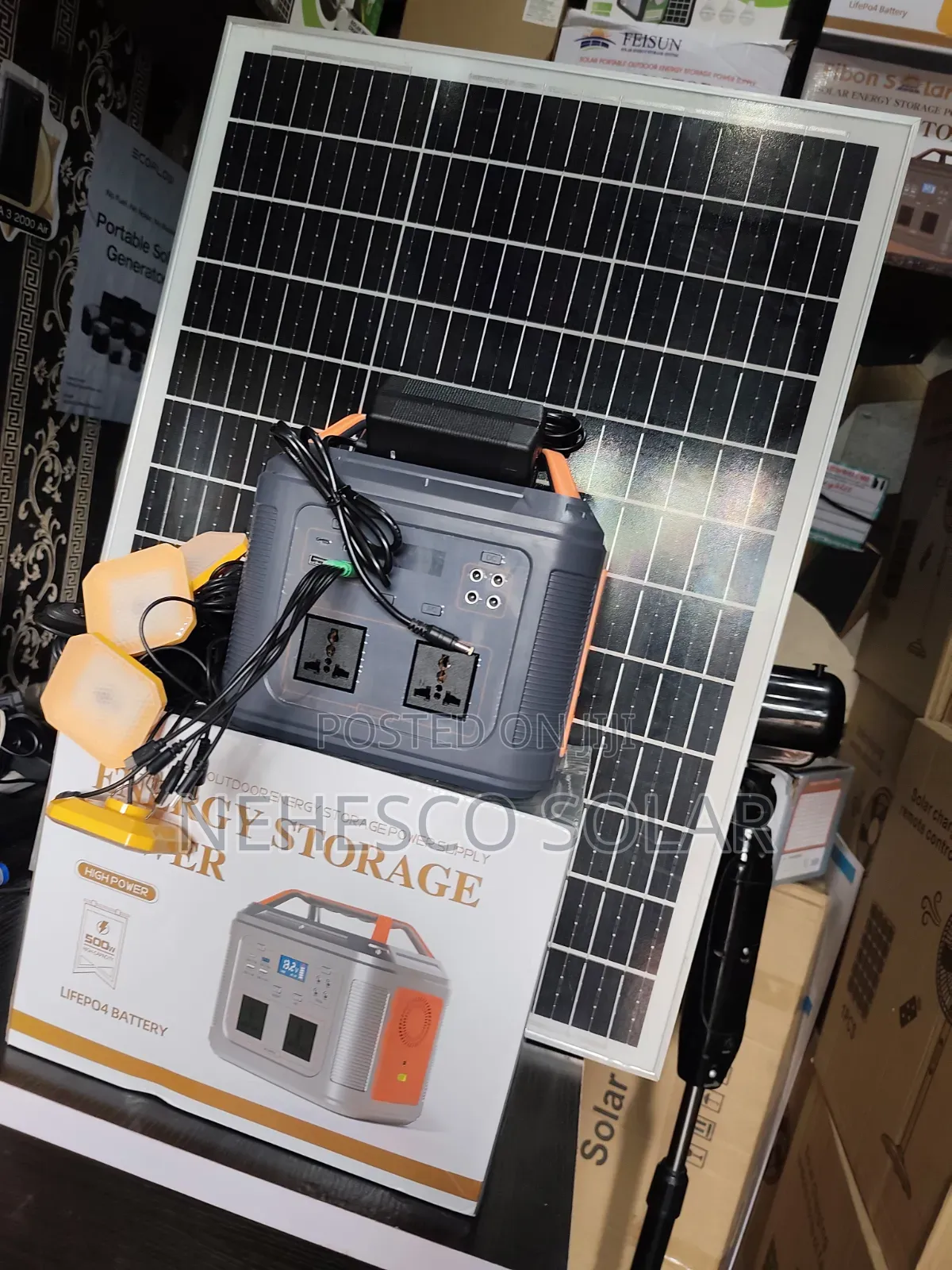 450w Solar Generator for Charging Phones, Fans, TVS More