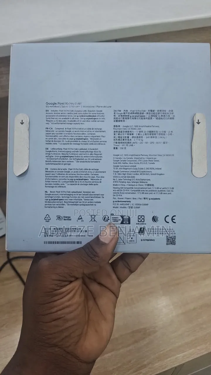 New Google Pixel 10 Pro Fold 256 GB Blue
