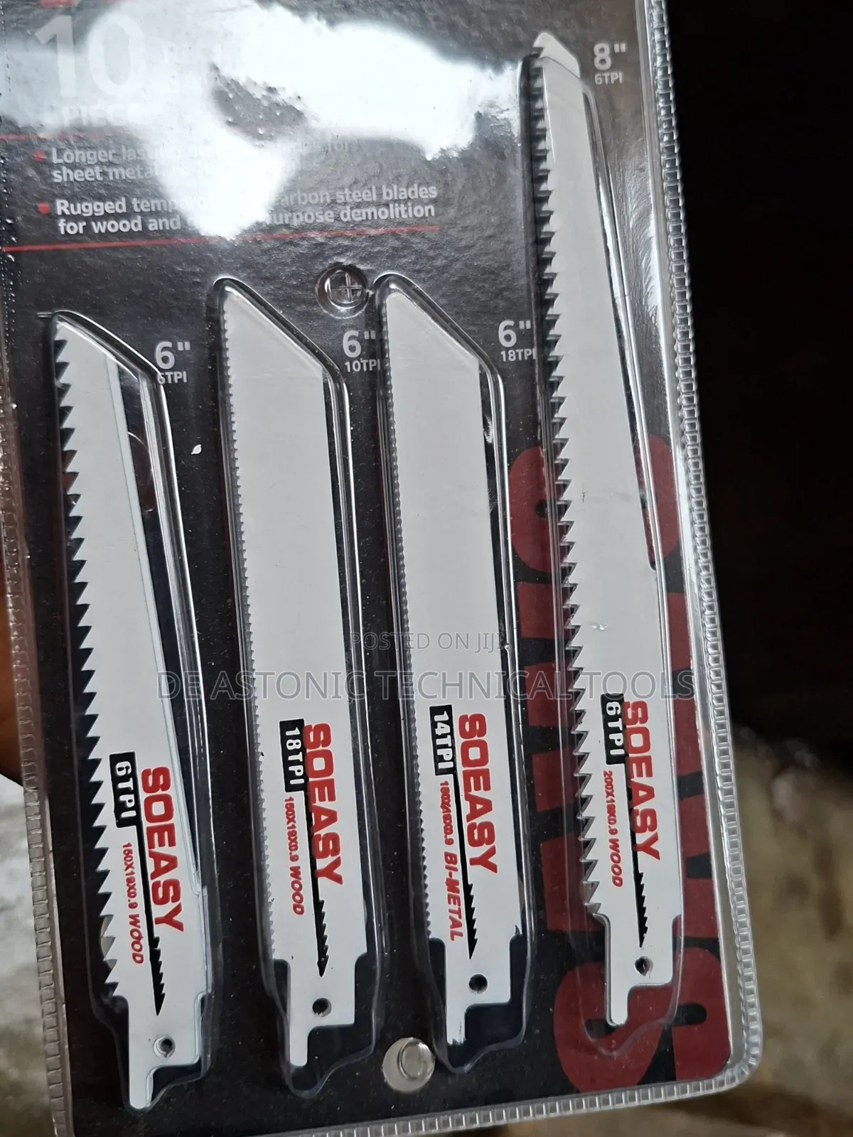 Soeasy 10-piece Reciprocating Saw Blade Set