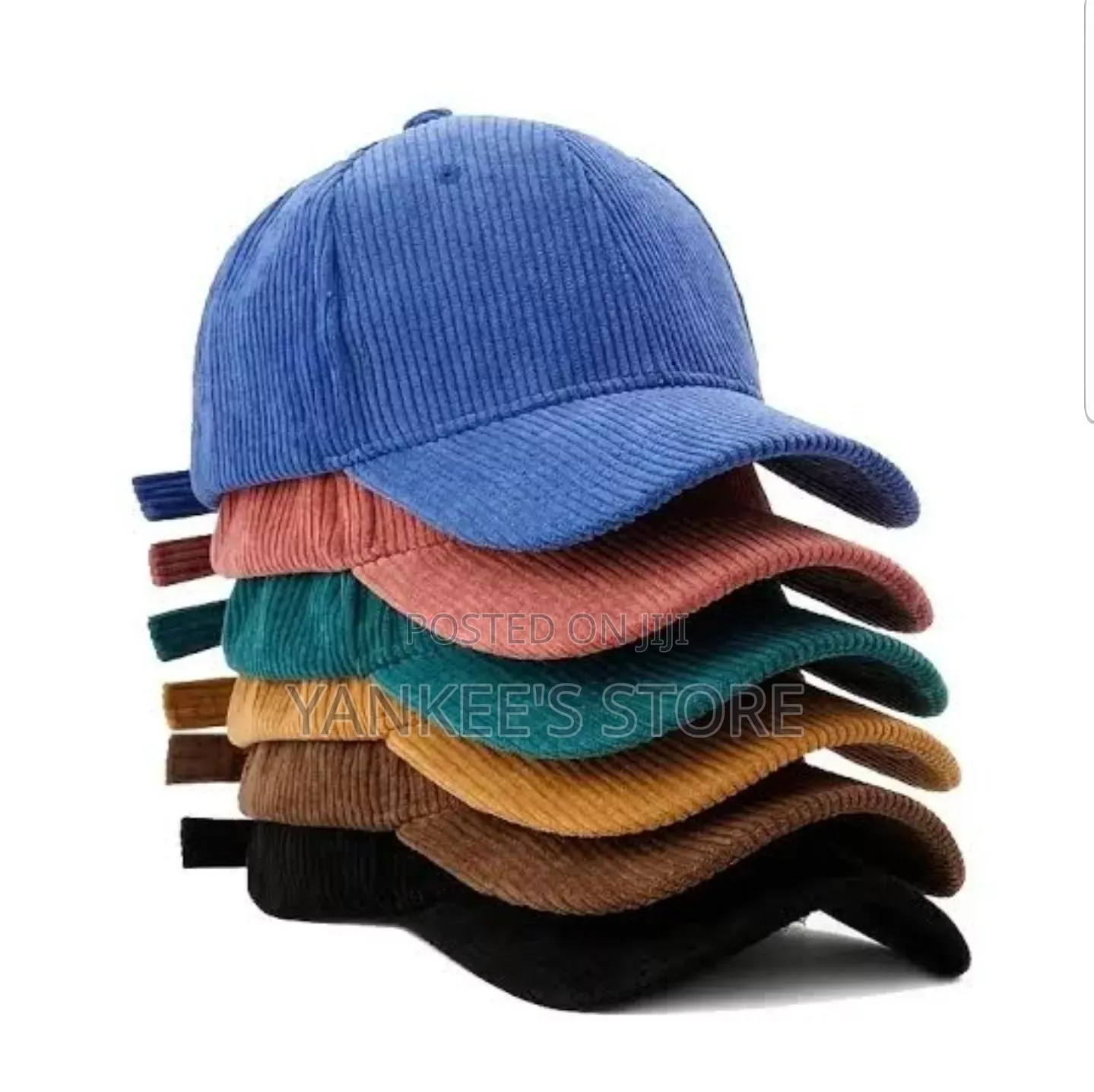 Brand New Quality Unisex Corduroy Plain Face Cap