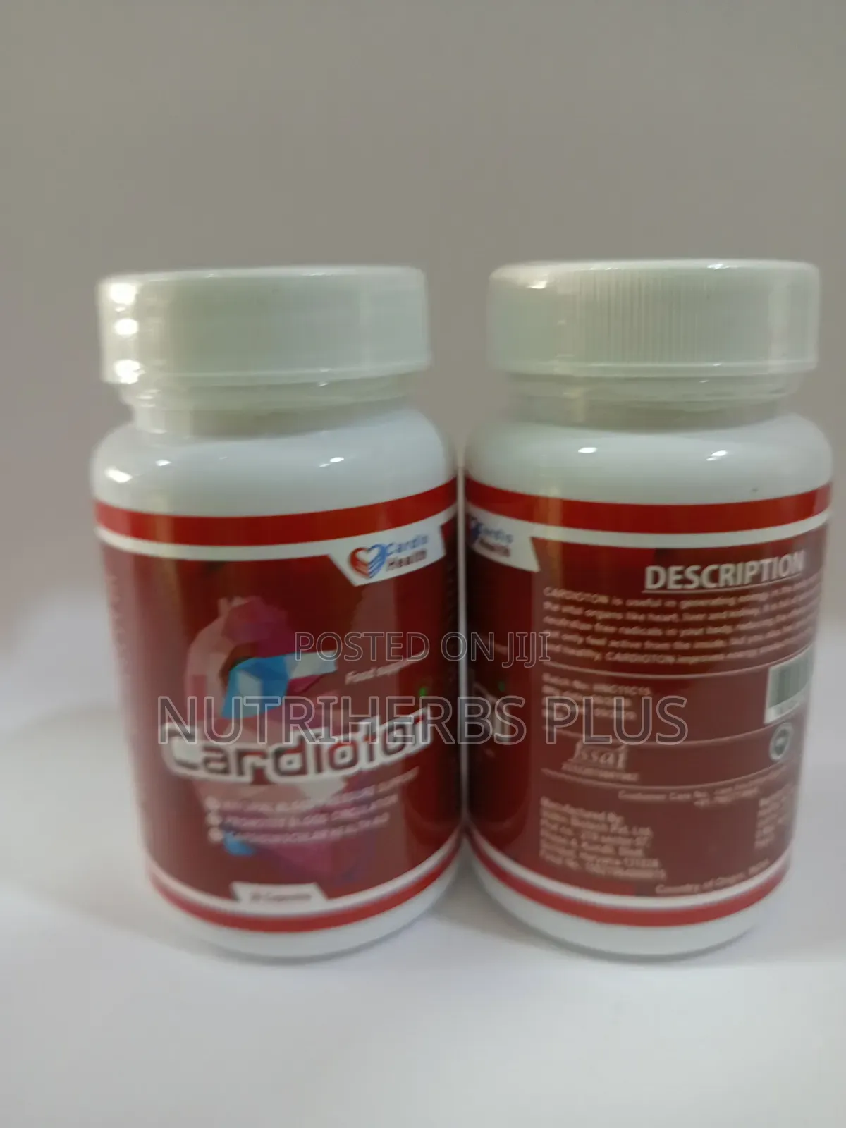 Cardioton Capsules; Natural Blood Support - 2 Bottles