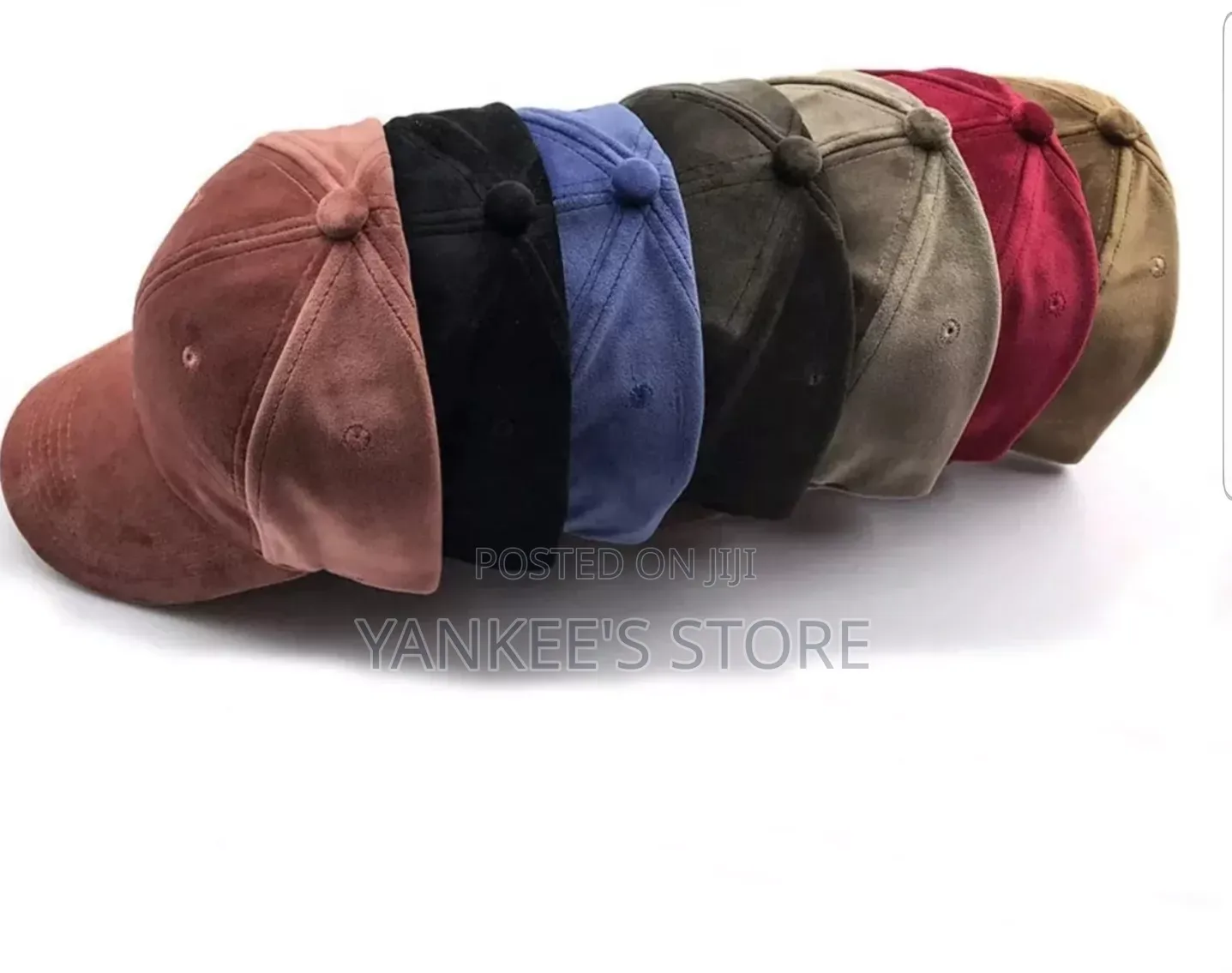 Imported Unisex Suede Plain Face Cap