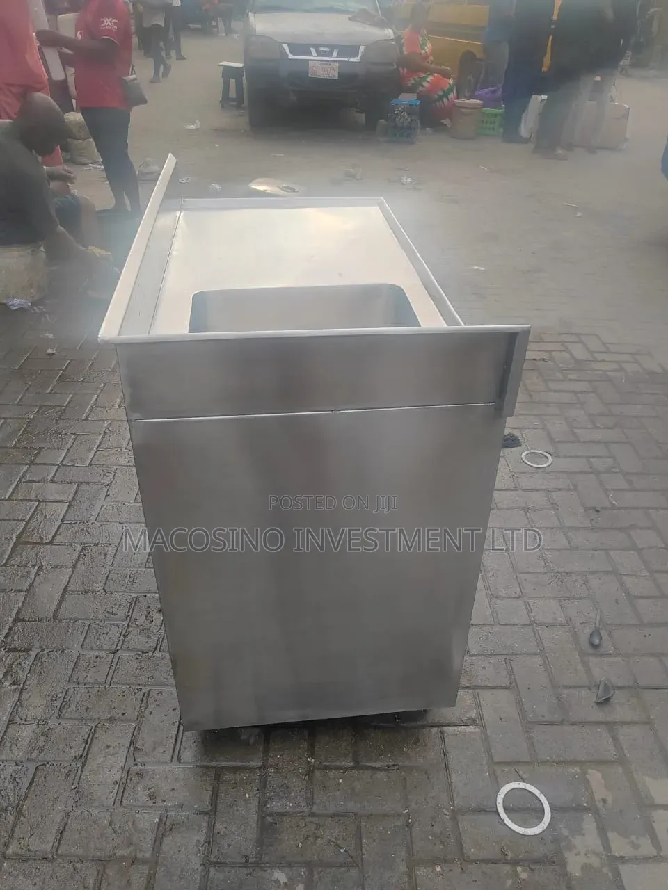 Freestanding Commercial Stainless Steel Kitchen Single Bowl Sink Table