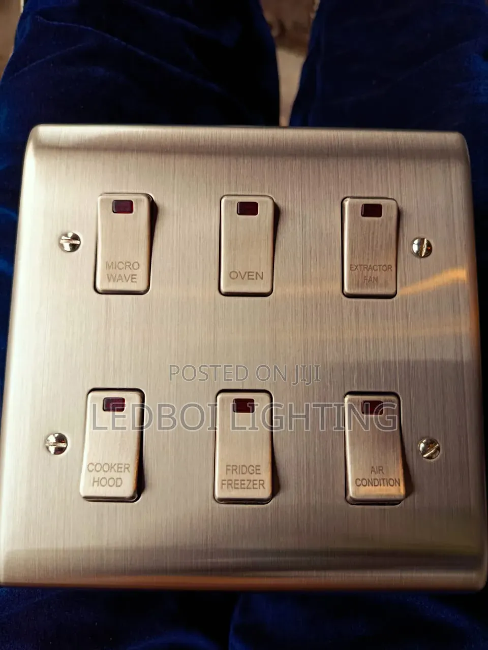(6gang /8gang/12gang)Acrylic Black Grid Switch