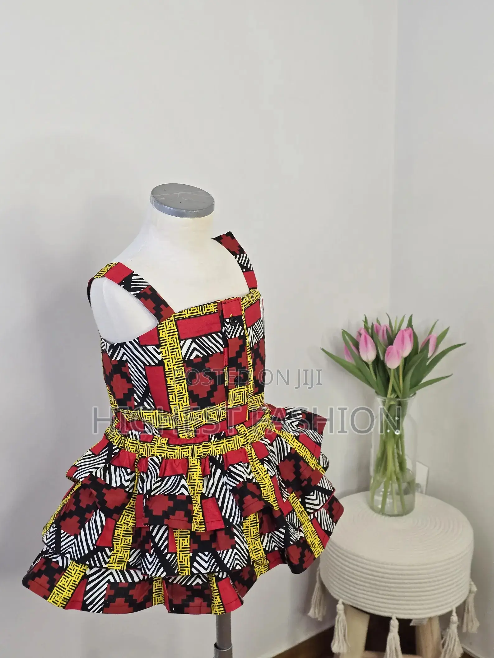 African Print Peplum Skirt Set