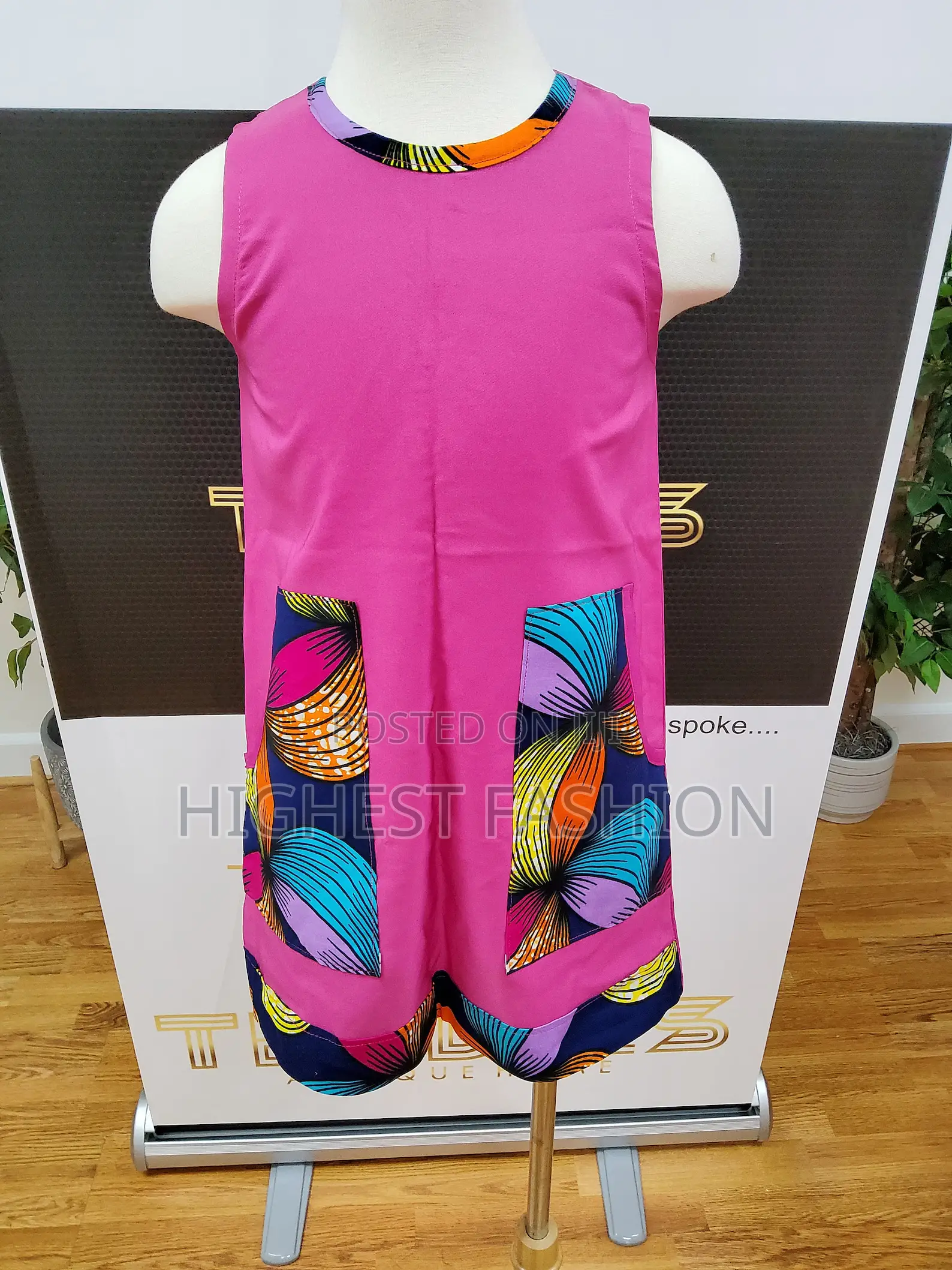 African Print Baby Girl Outfit