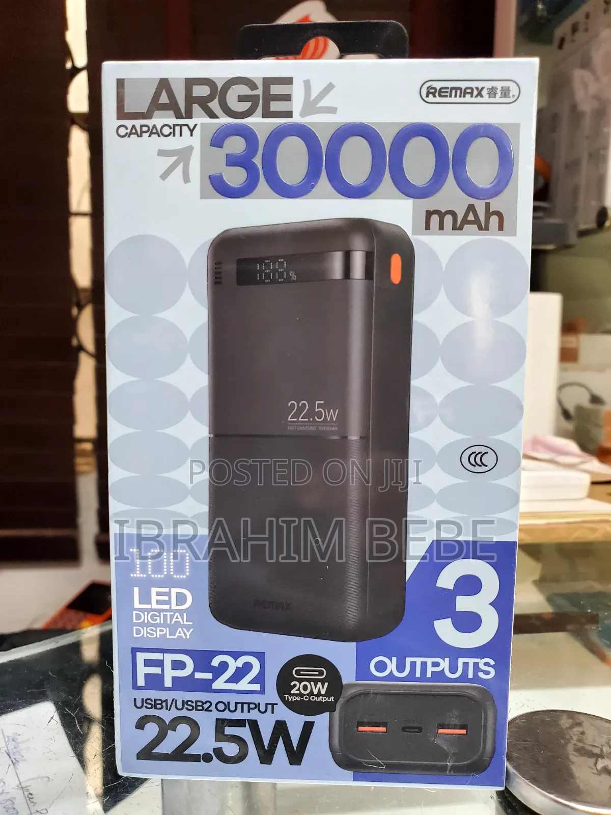 Remax Large Capacity 30000mah Fp-22 Polymer Power Bank