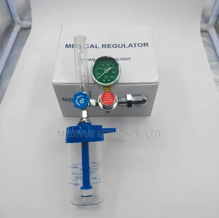 Medical Oxygen Regulator With a Flowmeter.