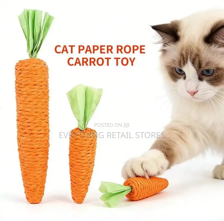 1/2pcs Self-Play Cat Toys, Carrot Shaped Chew Stic, for Kittens Cats