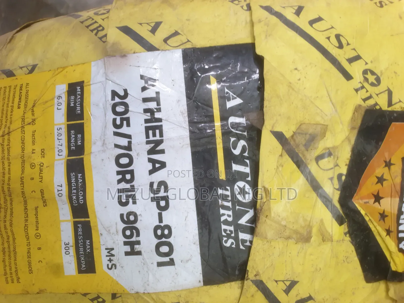Austone Tyre 205/70/R15 for Toyota Sienna Etc