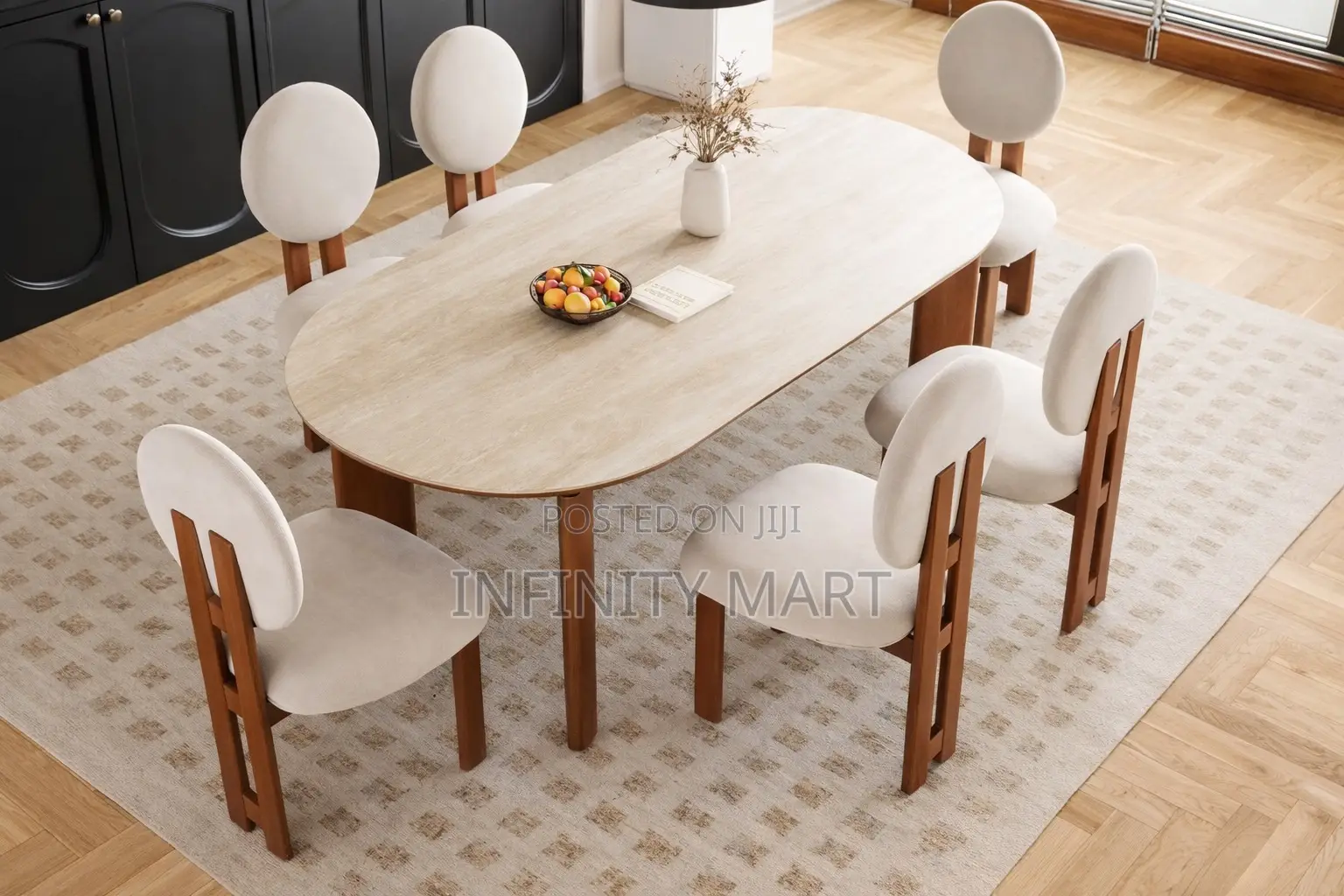 Sleek 6 Seater Marble Dinning