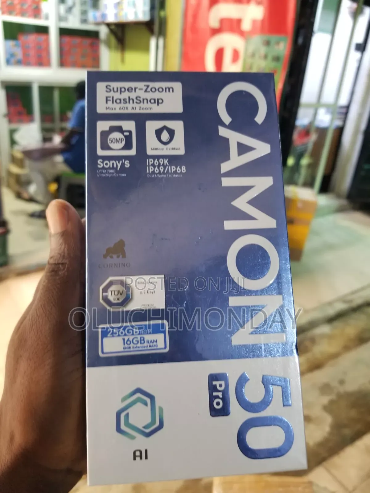 New Tecno Camon 50 Pro 256 GB Blue