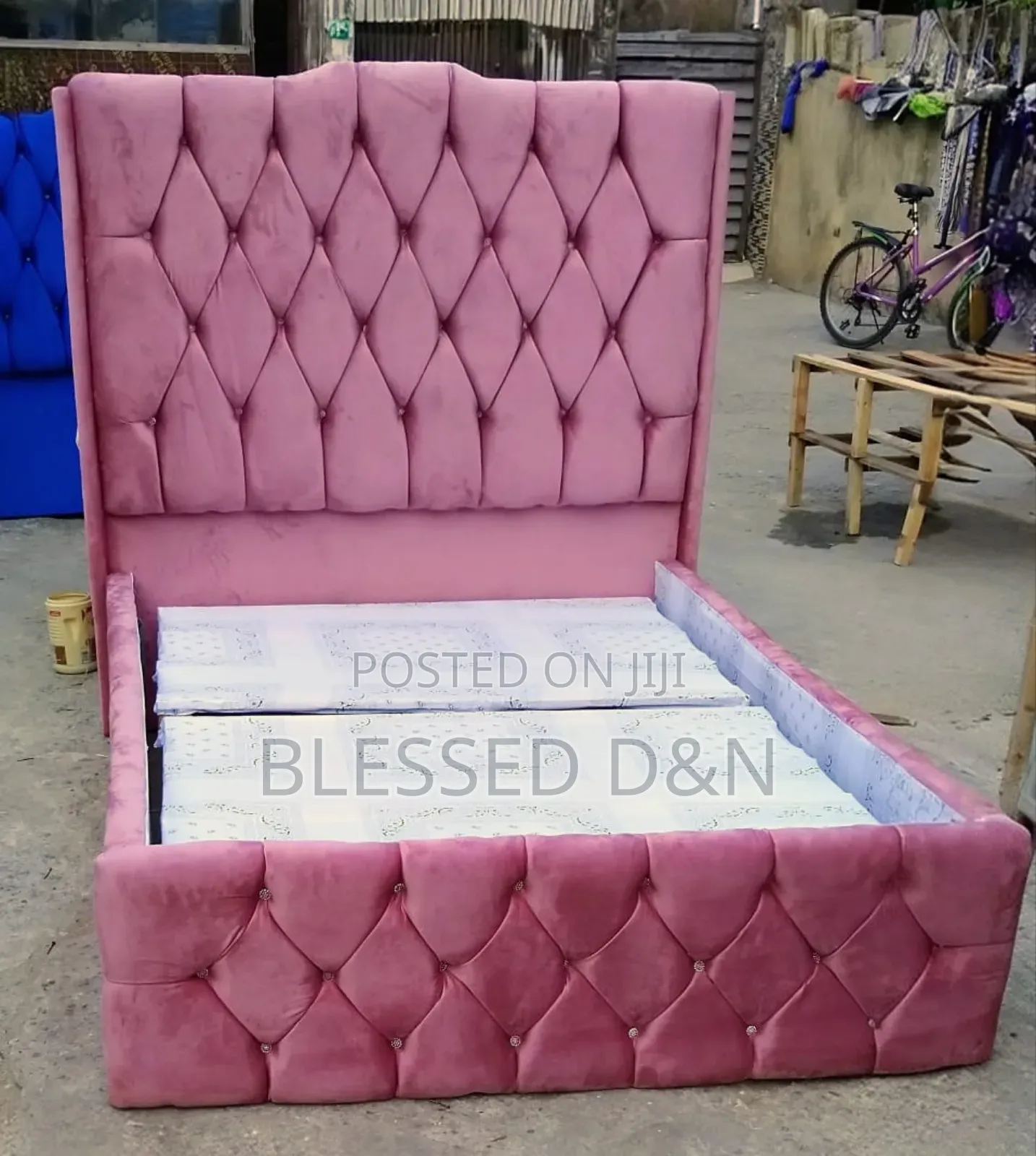 Super High Quality 4;5/6 Pink Bed Frame