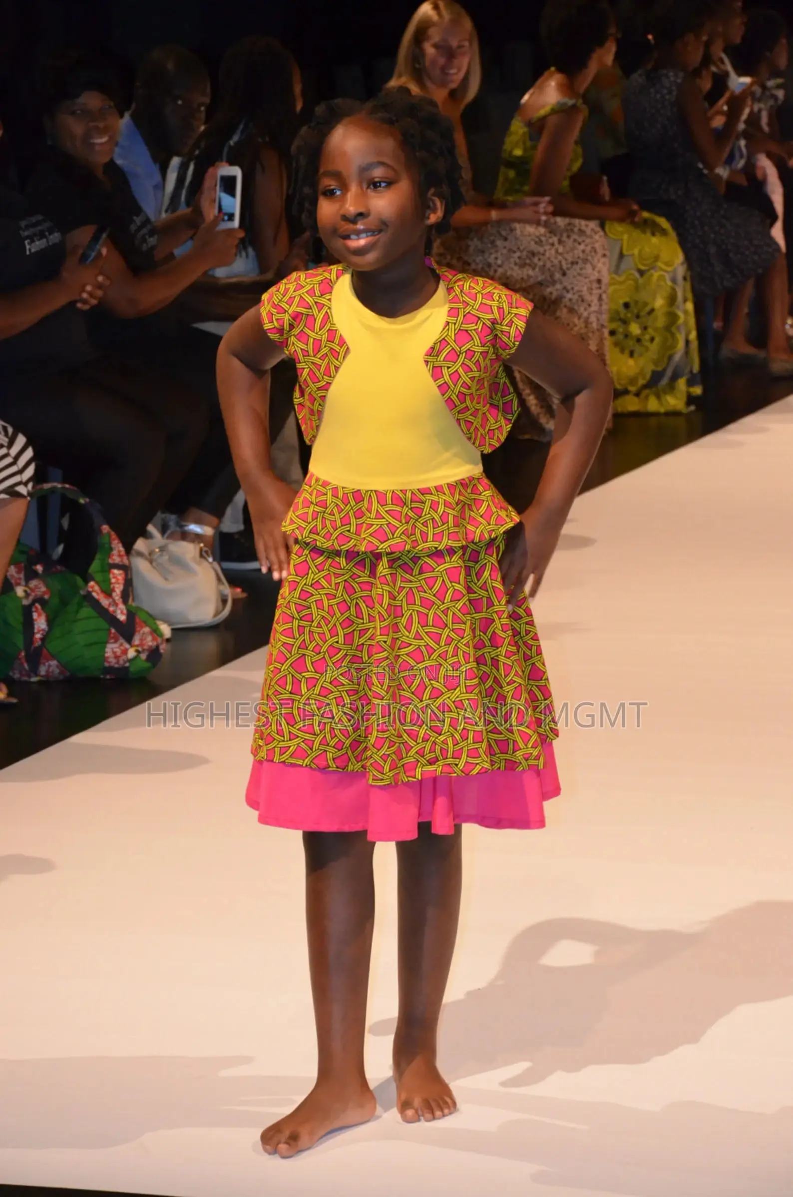 Reversible Short Jacket in Pink African Print