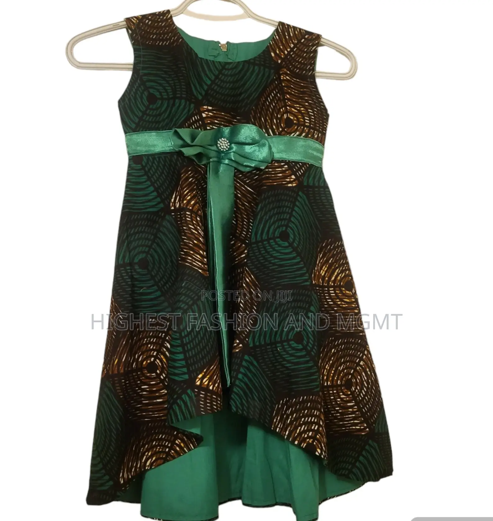 Ankara African Print High Low Dress