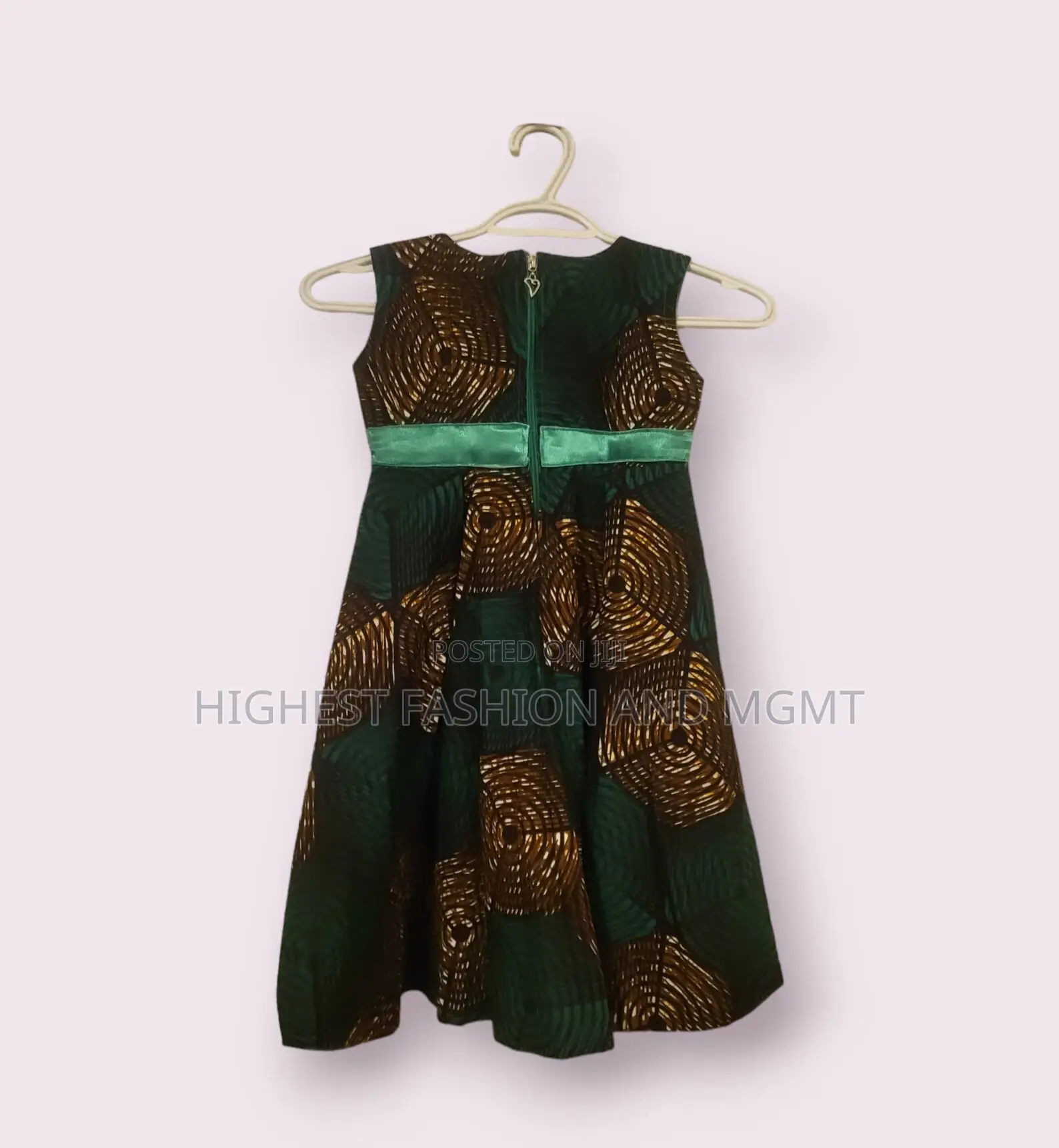 Ankara African Print High Low Dress