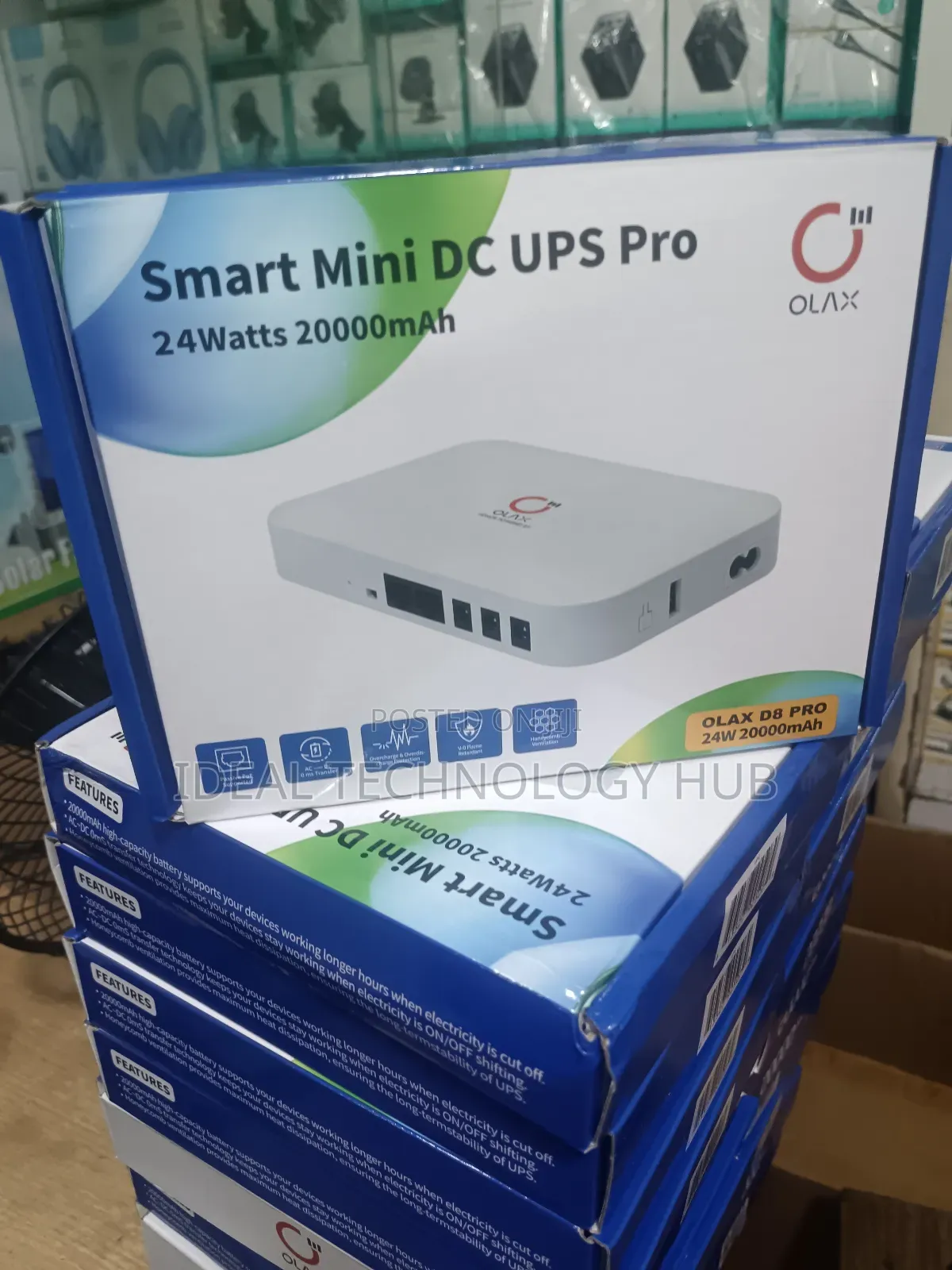 Olax D8 Pro Smart Mini Dc Ups 24w 20000mah Router Power Bank