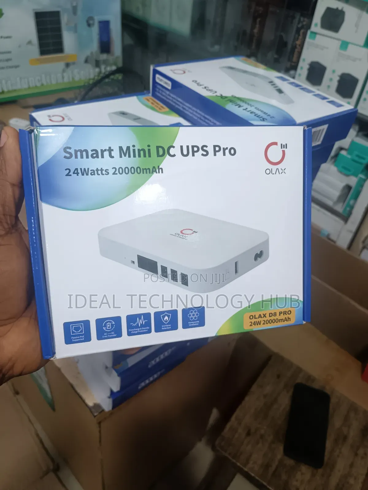 Olax D8 Pro Smart Mini Dc Ups 24w 20000mah Router Power Bank