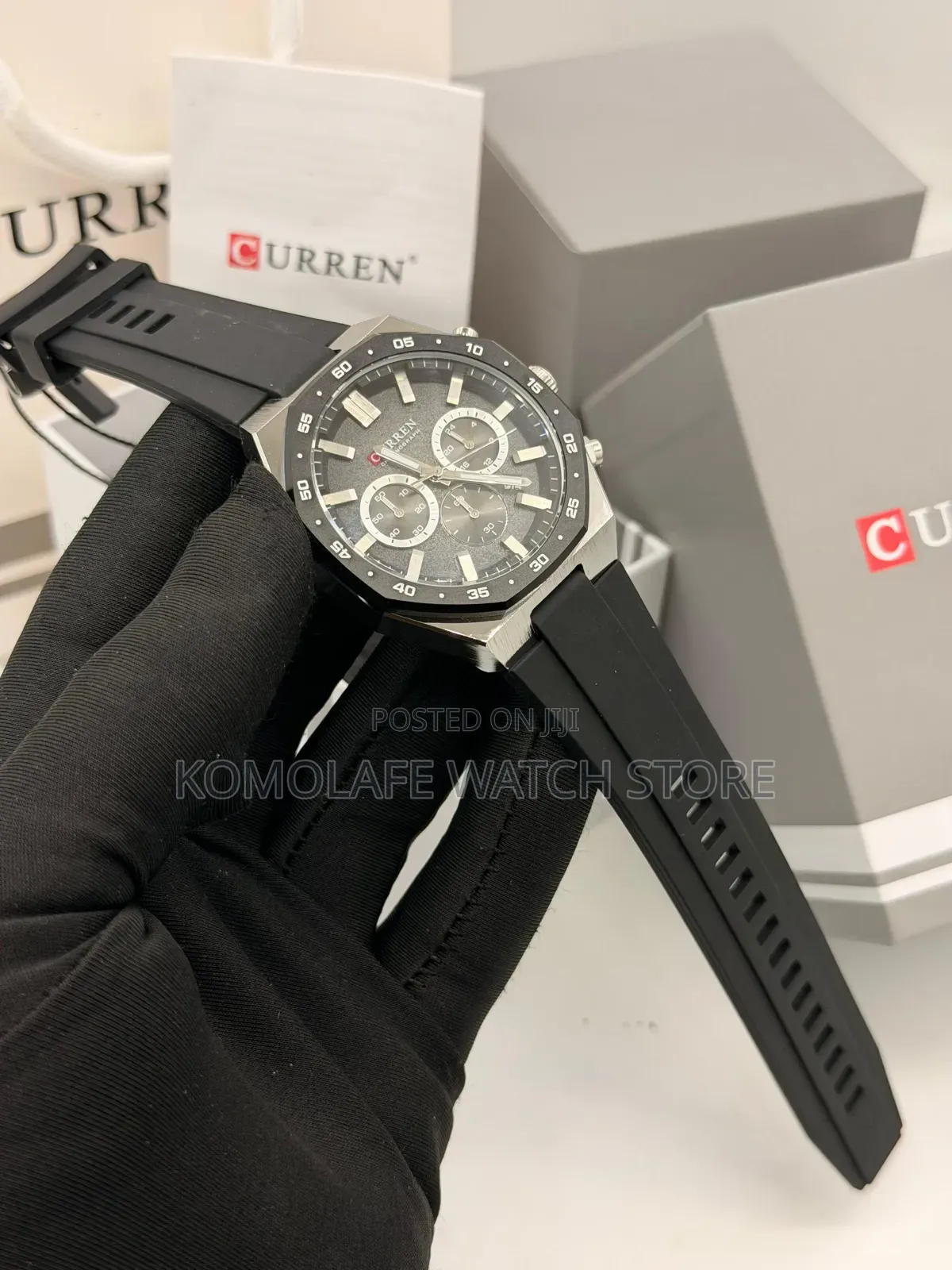 Curren Rubber Chronograph New Design