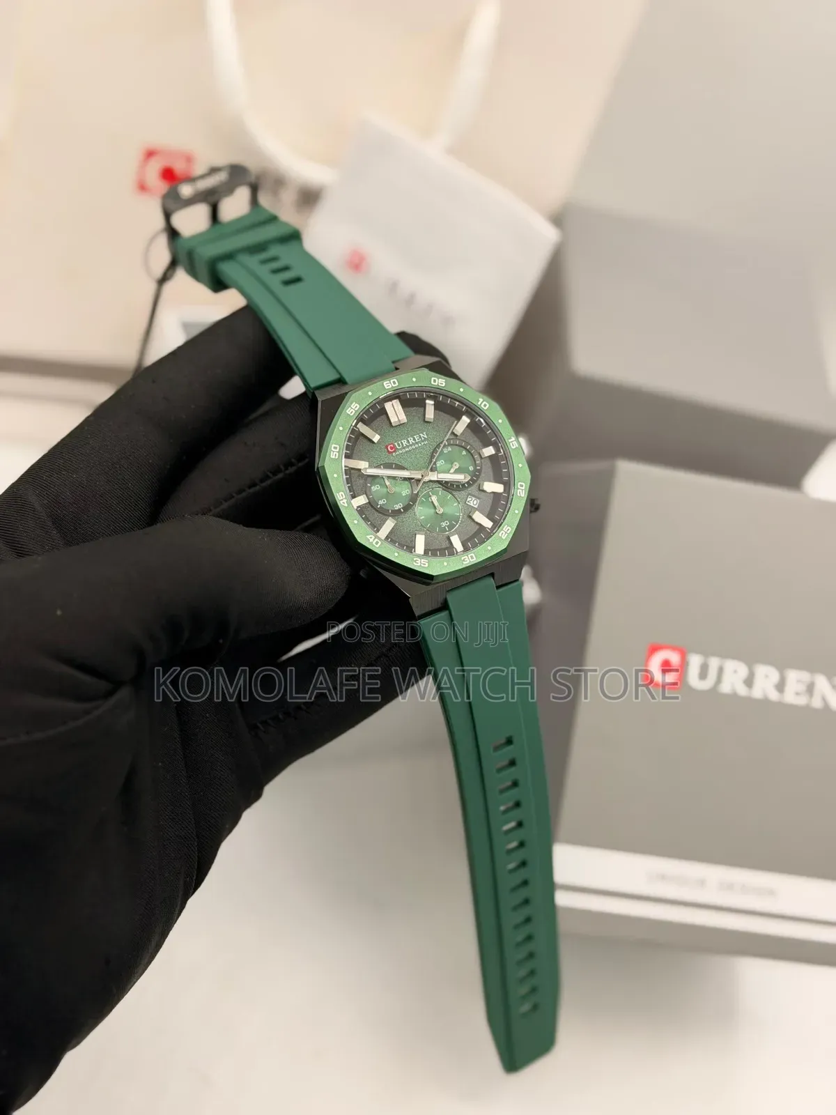 Curren Rubber Chronograph New Design