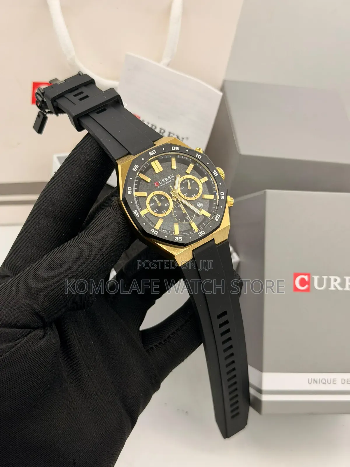 Curren Rubber Chronograph New Design