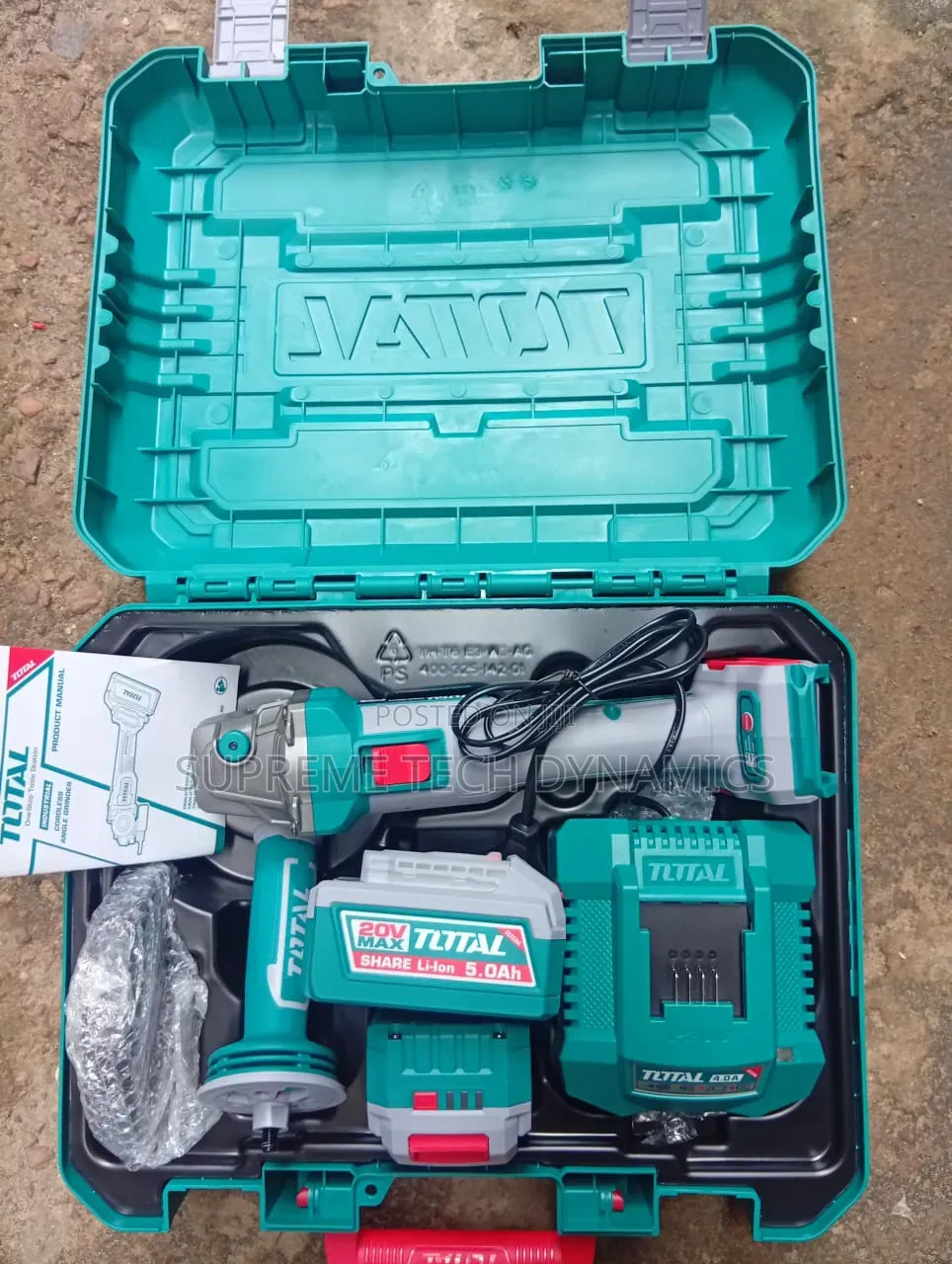 Total 1200w Cordless Angle Grinder/Filling Machine