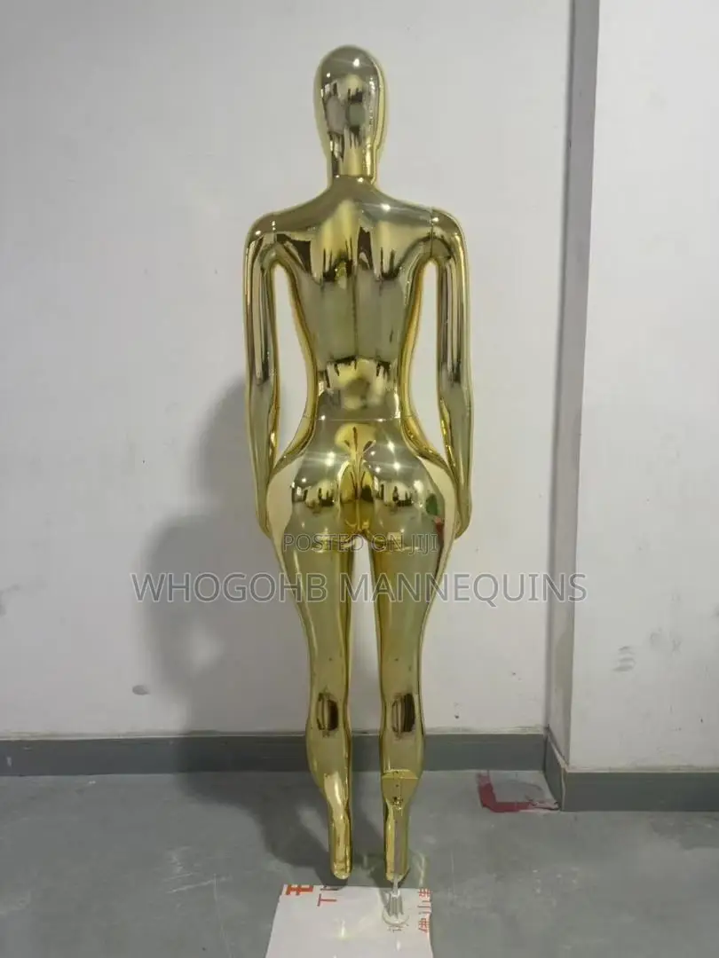 Chrome Gold Female Mannequin Size 12/14 Straight Hands Posture
