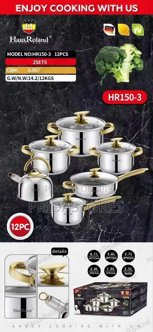 Hausroland Stainless Steel Cookware Set